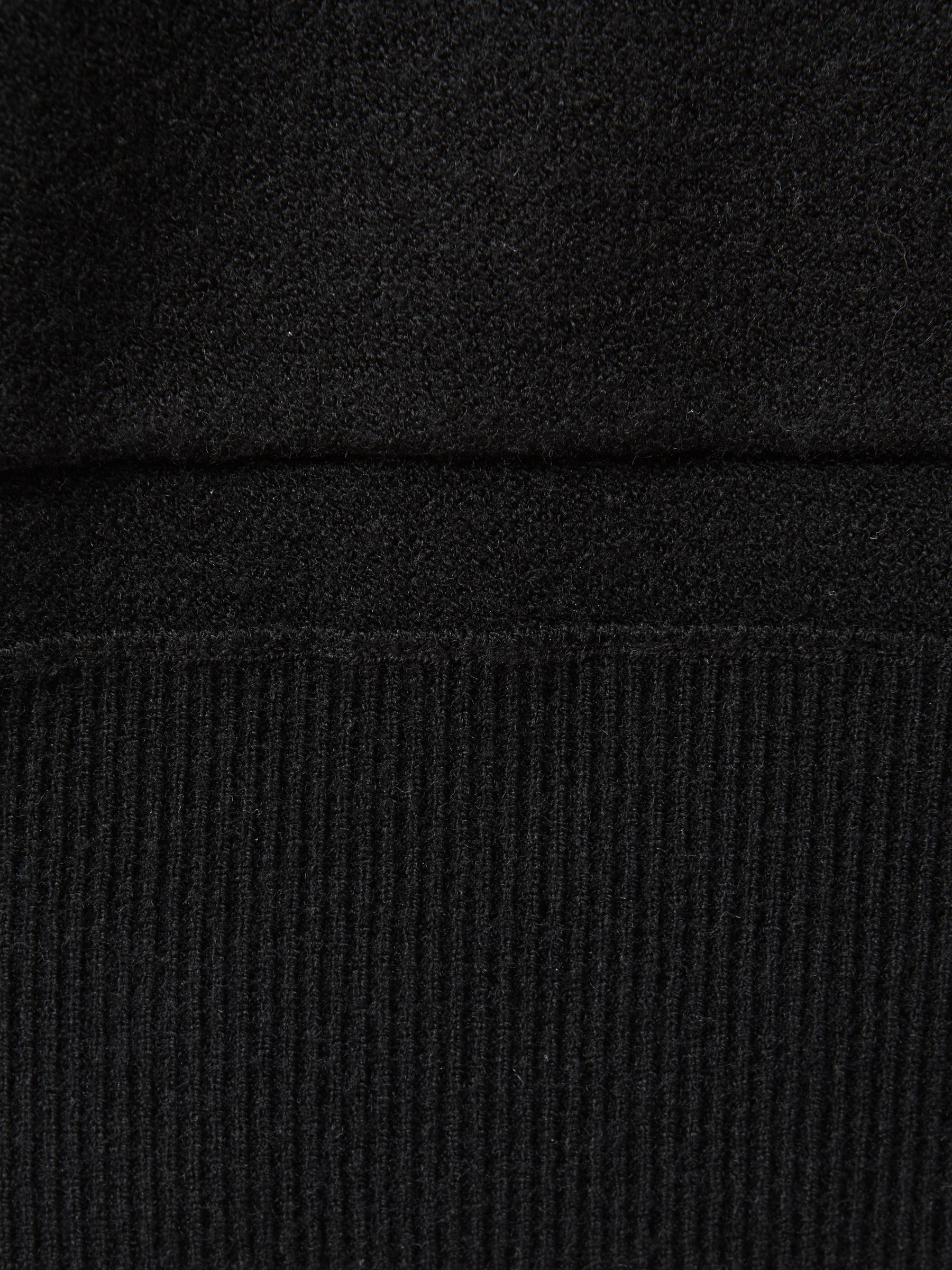 Drawstring Hoodie in Black - image 5