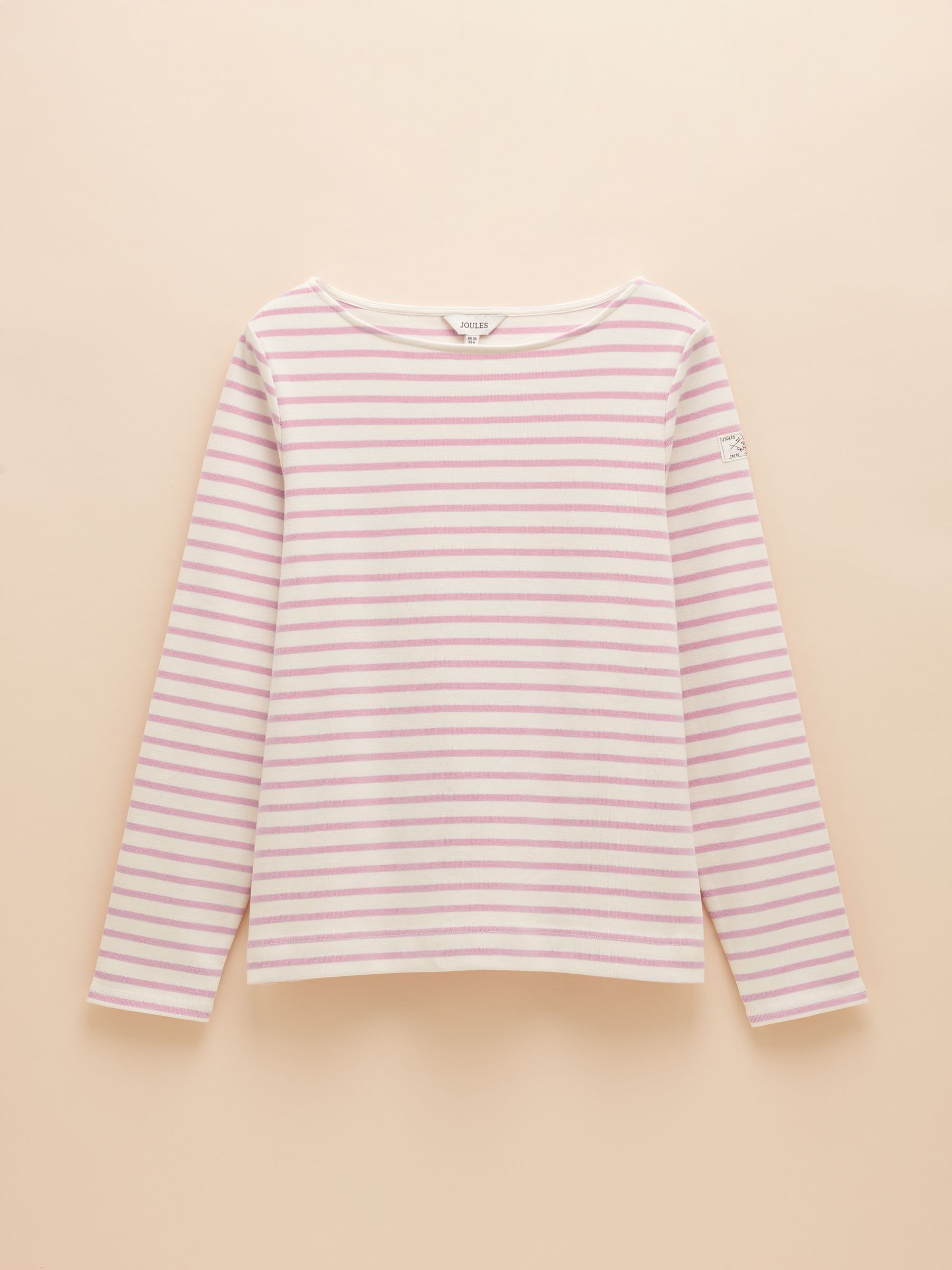 Harbour Lilac/White Boat Neck Breton Top - Image 5 of 5