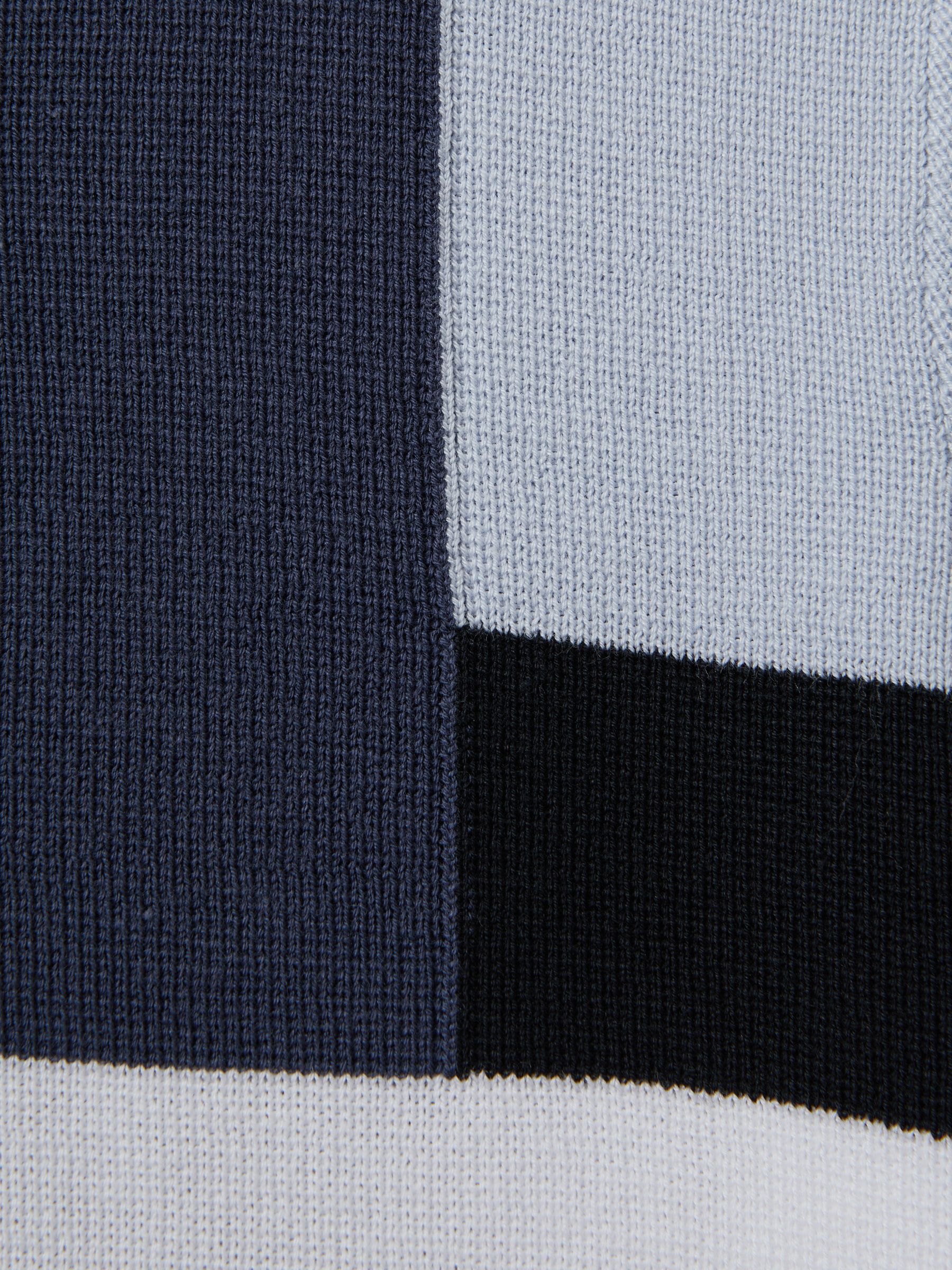 3-9 yrs Colourblock Polo Shirt in Blue Multi - Image 4 of 4