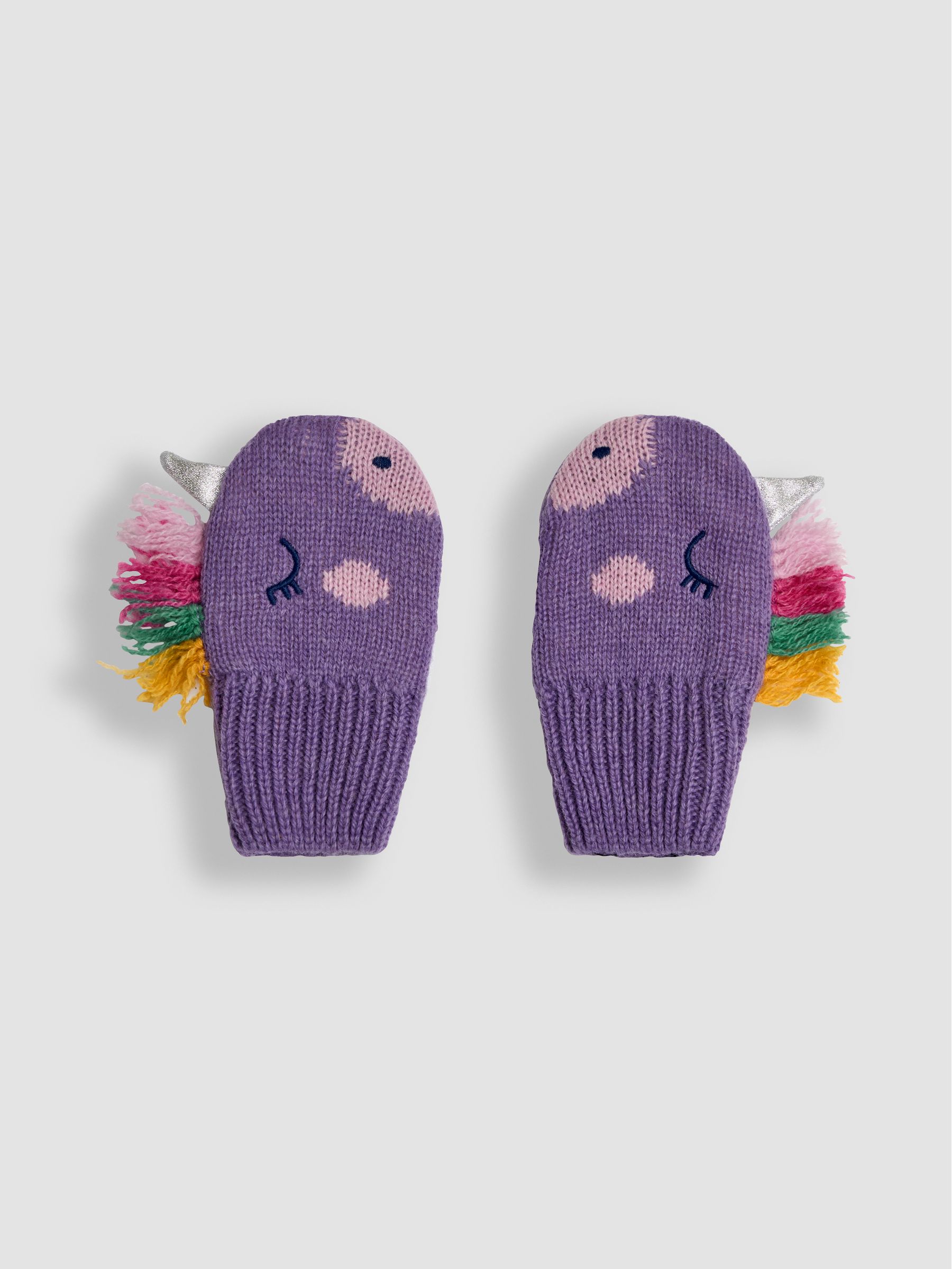 Lilac Unicorn Novelty Mittens - Image 1 of 3