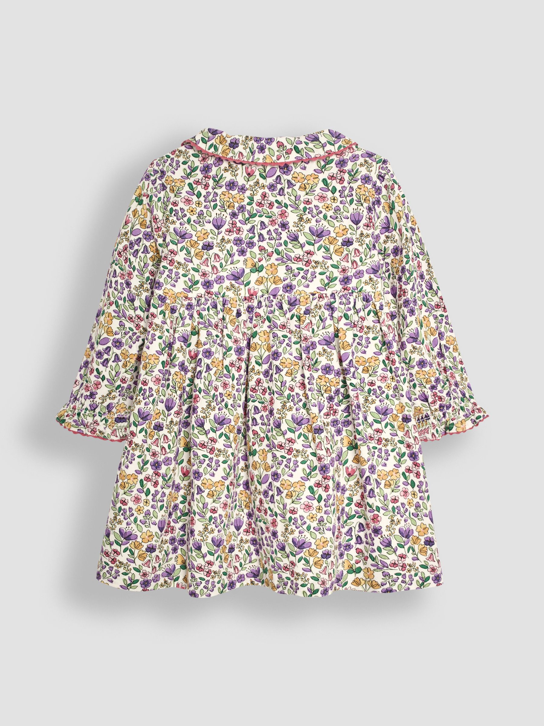 Lilac Floral Cord Shirt Dress - Image 2 of 3