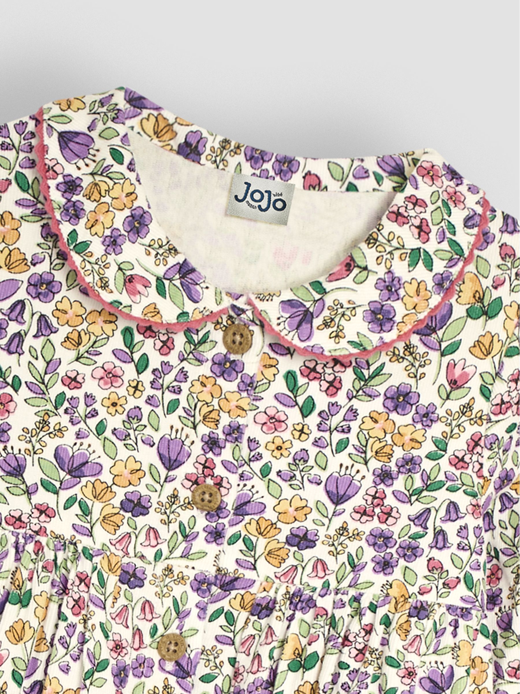 Lilac Floral Cord Shirt Dress - Image 3 of 3