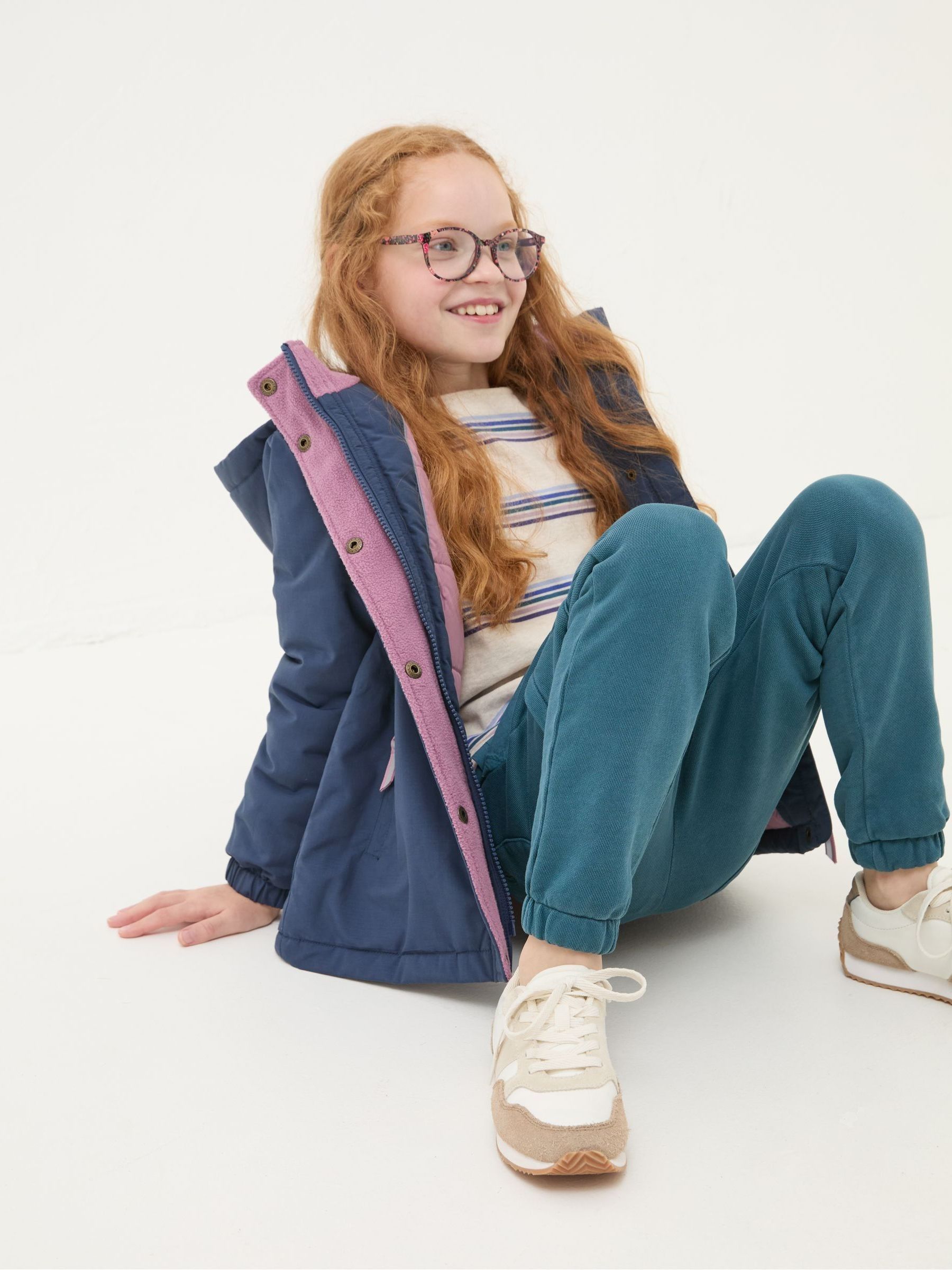 Leah Navy Blue Jacket - Image 3 of 5