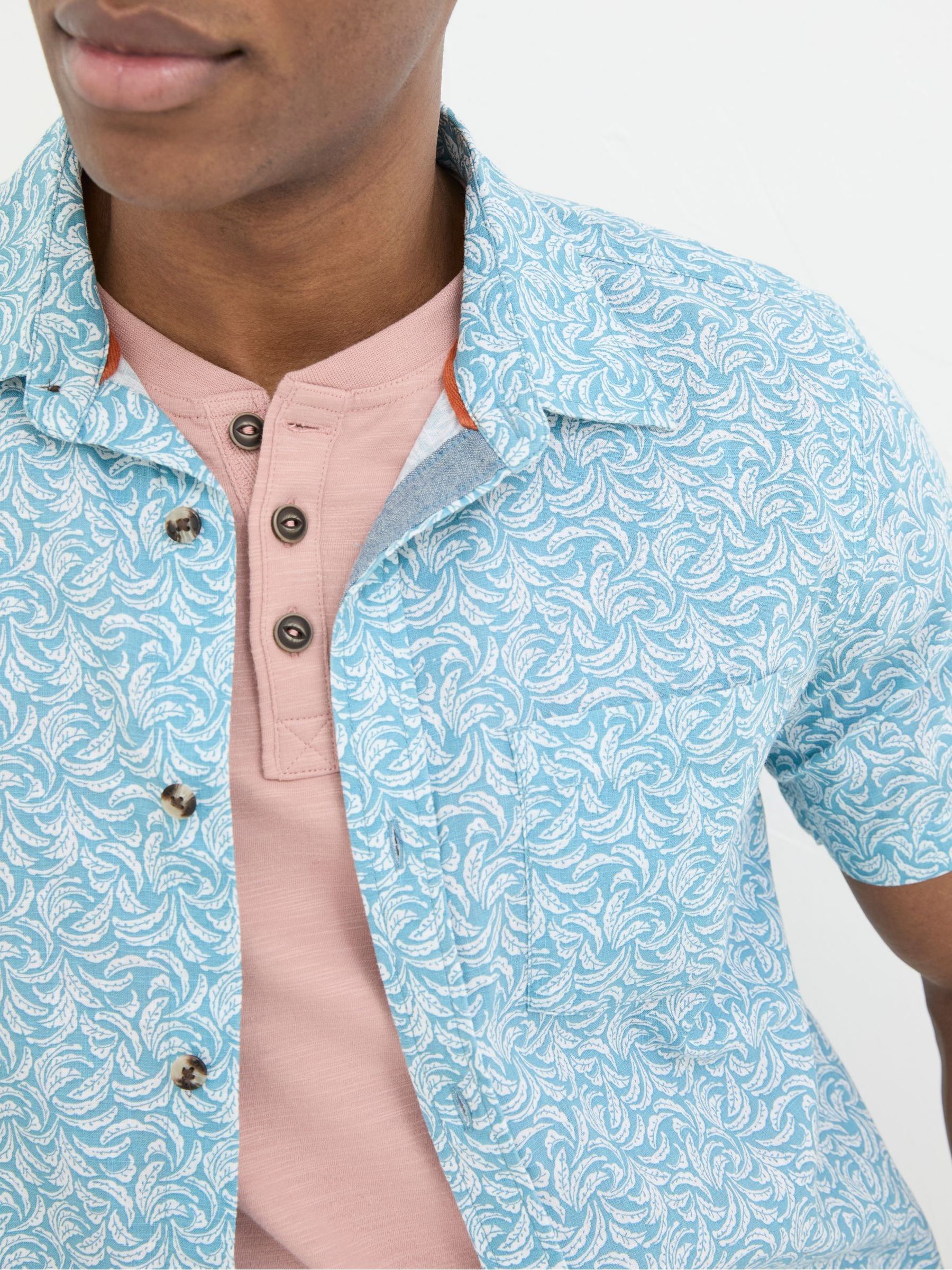 Banana Blue Leaf Print Shirt - Image 3 of 5