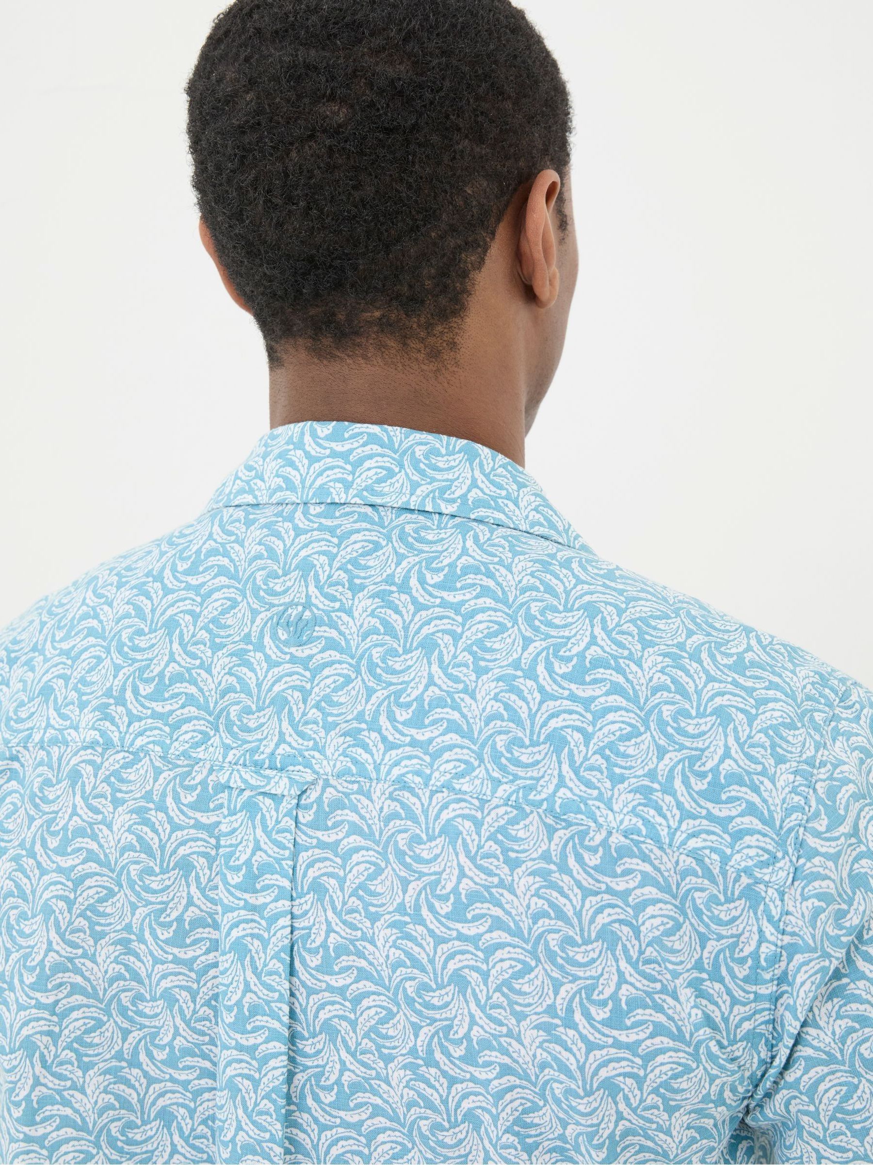 Banana Blue Leaf Print Shirt - Image 4 of 5