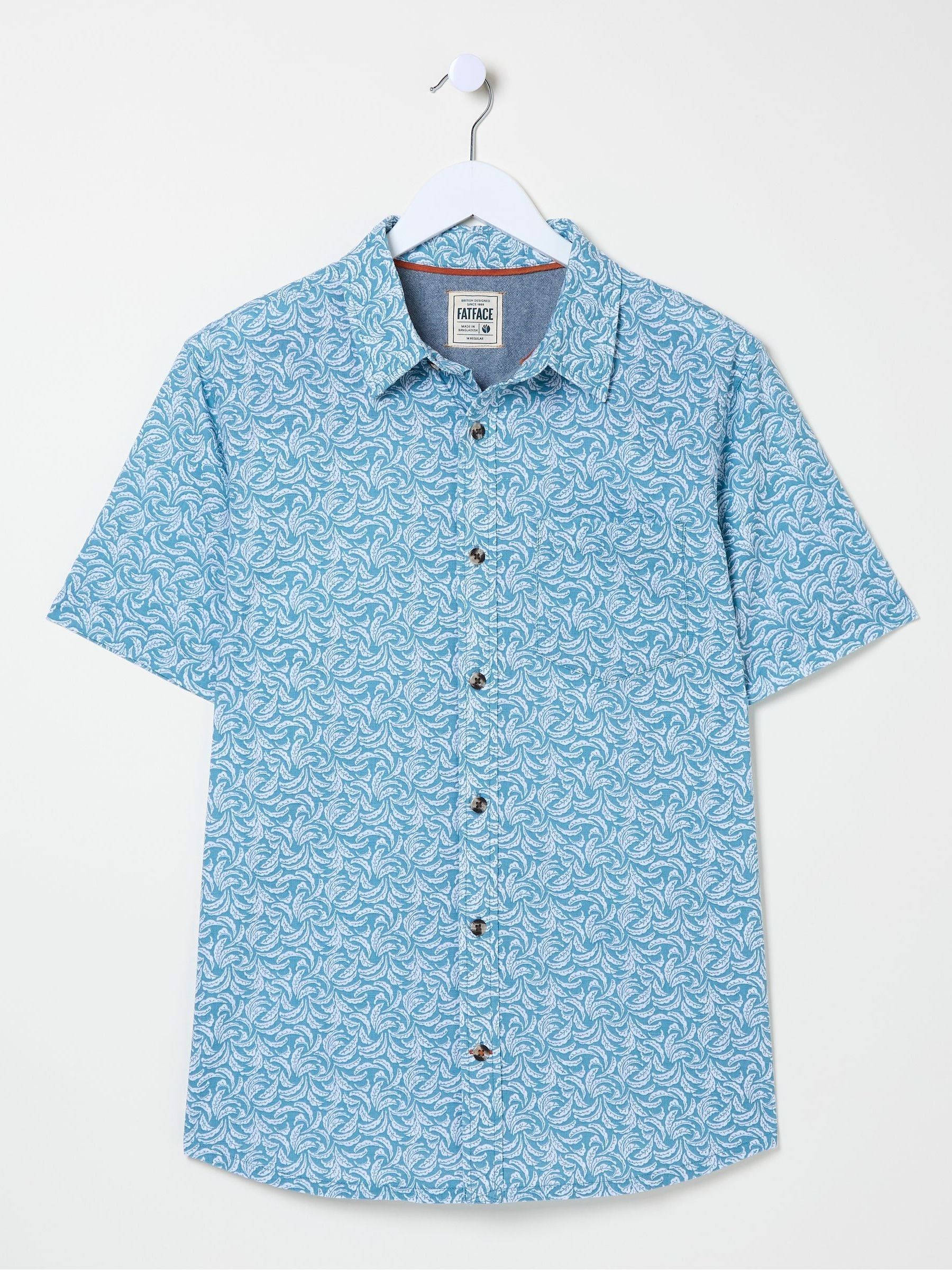 Banana Blue Leaf Print Shirt - Image 5 of 5
