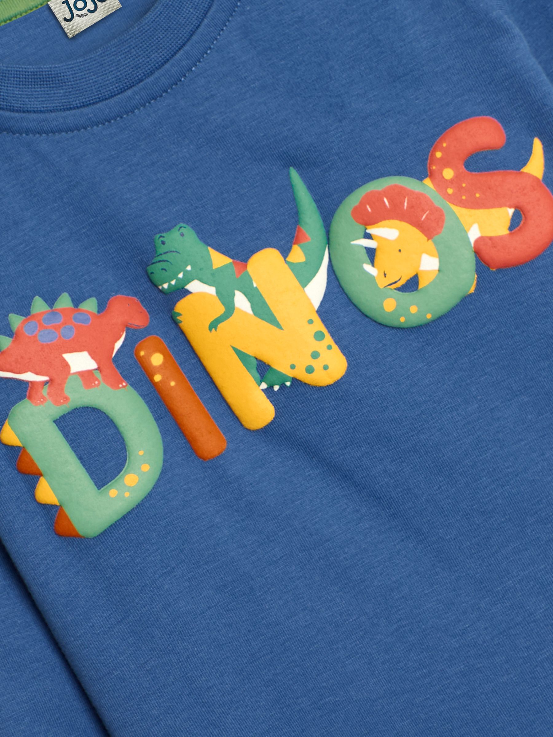 Indigo Blue Dino Text Printed Top - Image 3 of 3