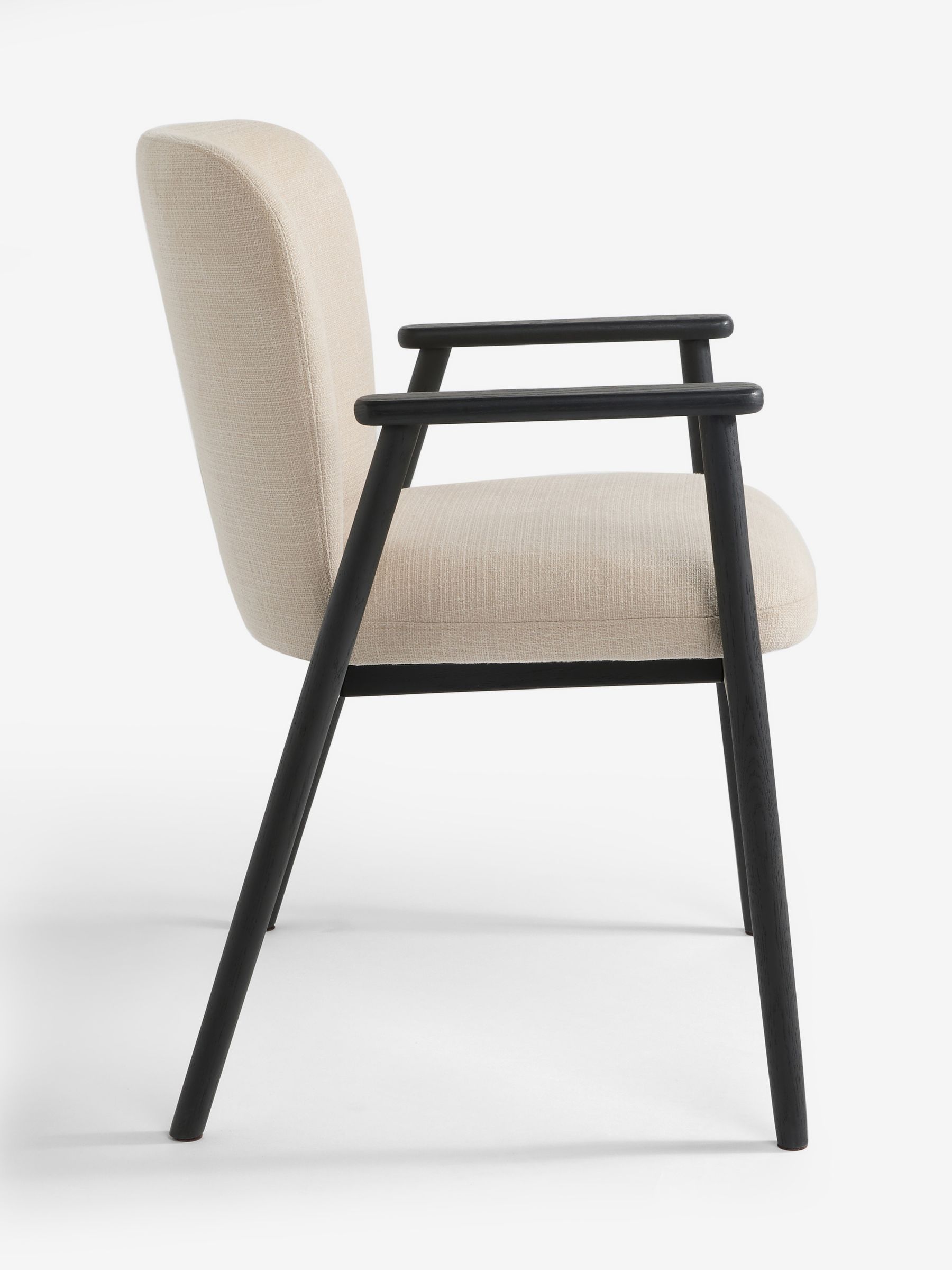 Jasper Conran London Set of 2 Natural Twill Aden Dining Chairs - Image 5 of 6