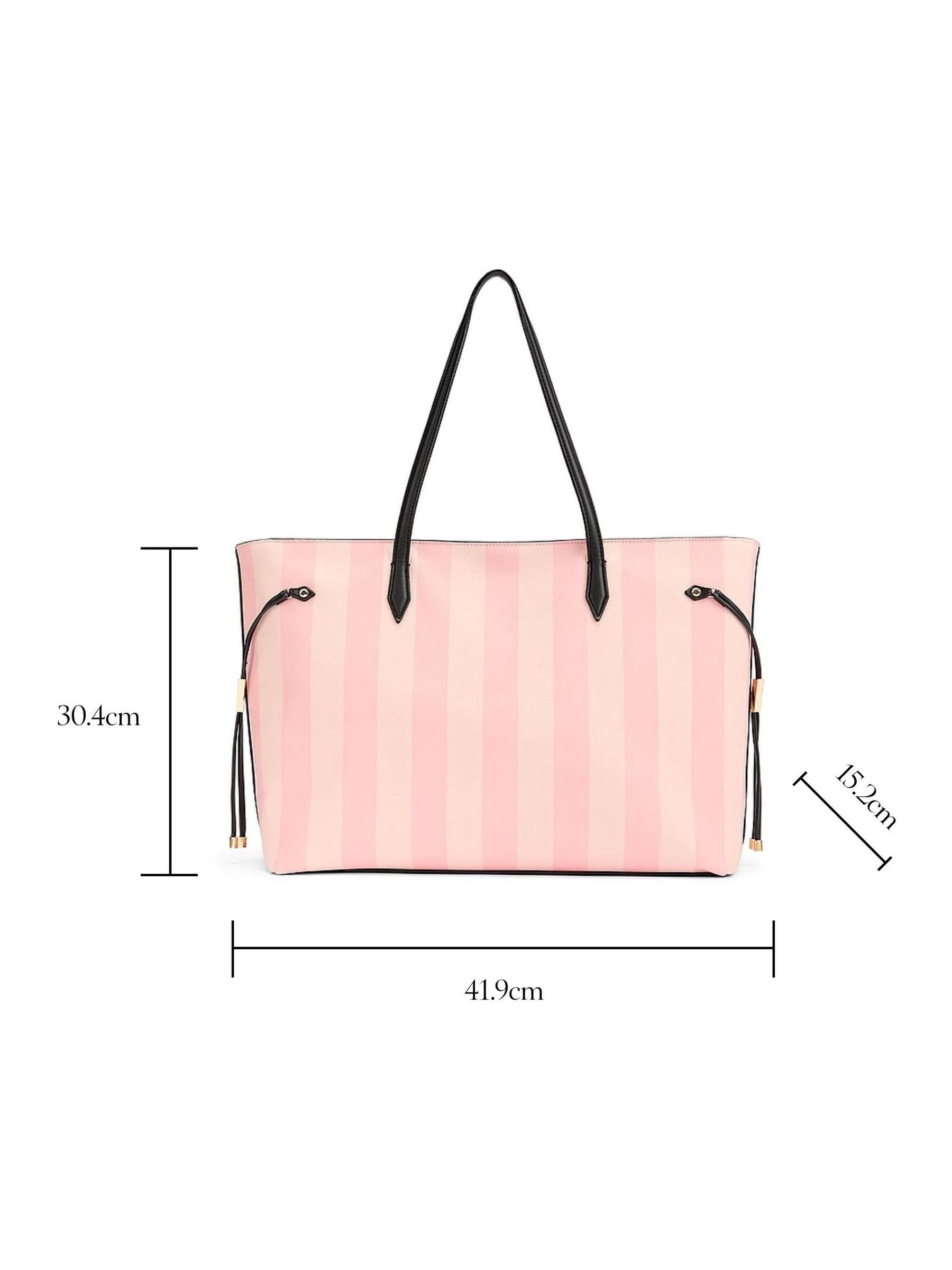 Iconic Stripe Pink Tote Bag - Image 4 of 4