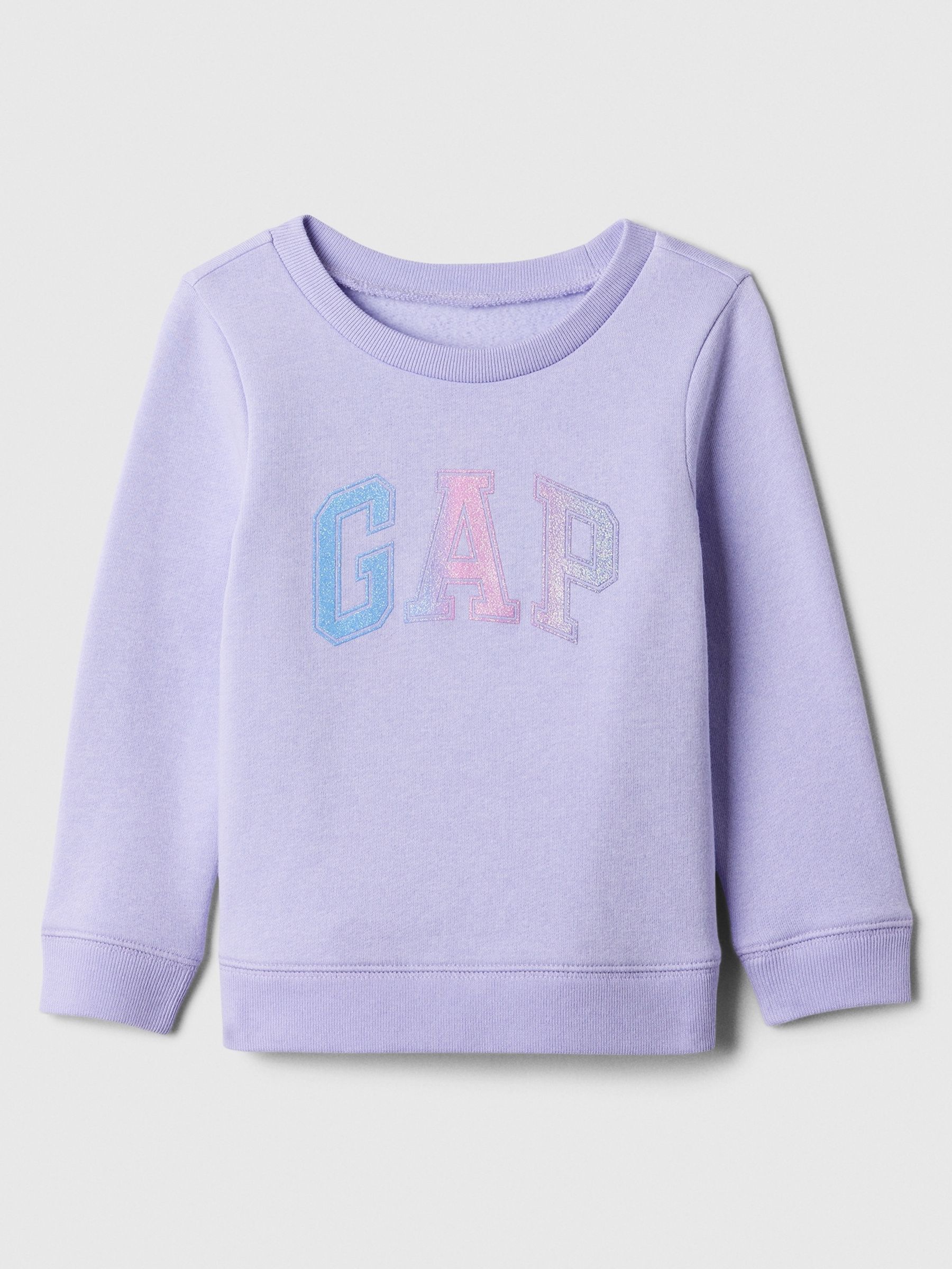 Purple Glitter Logo Baby Sweatshirt (Newborn-5yrs) - Image 1 of 1