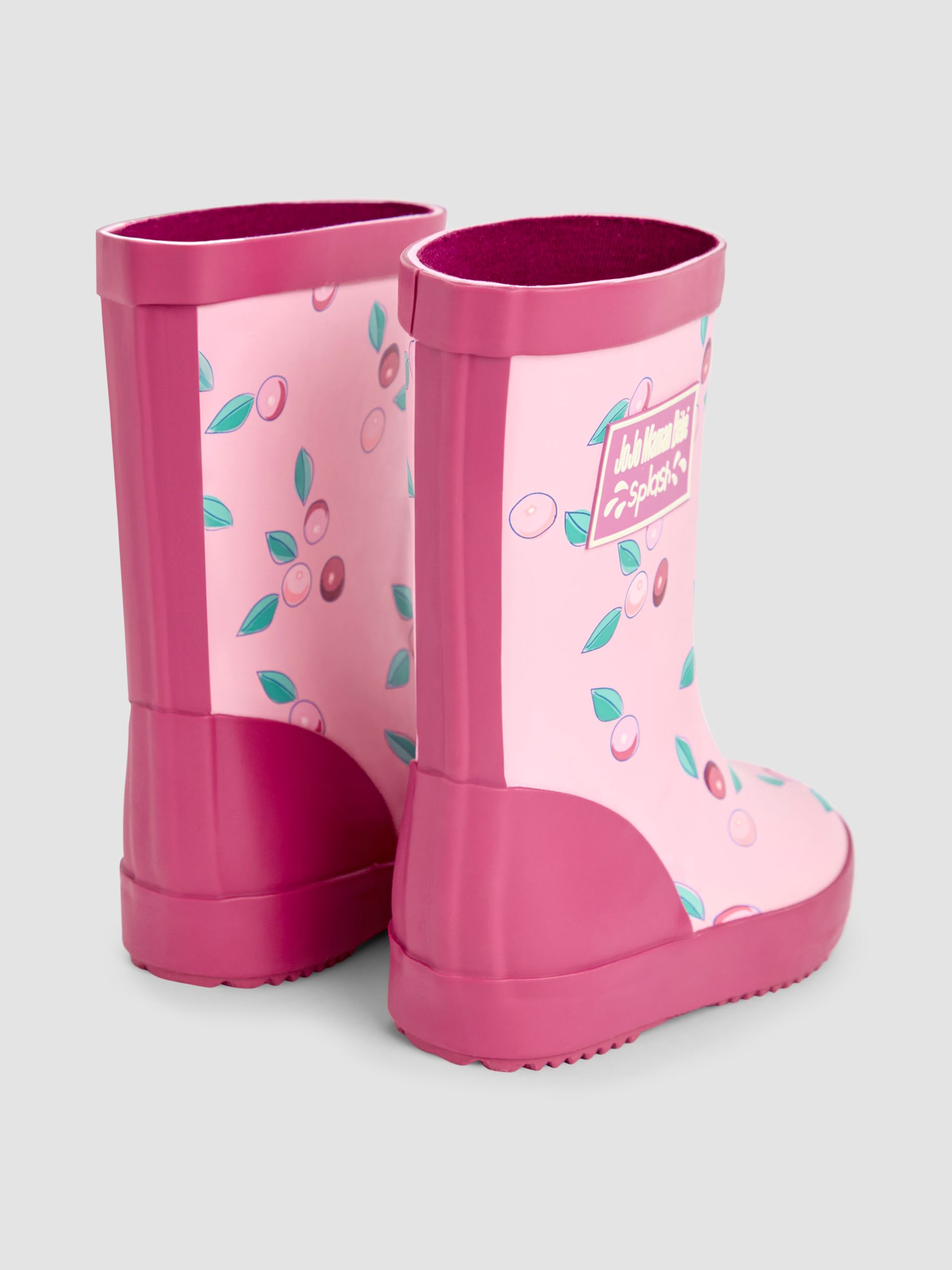 Pink Berry Print Wellies - Image 2 of 4