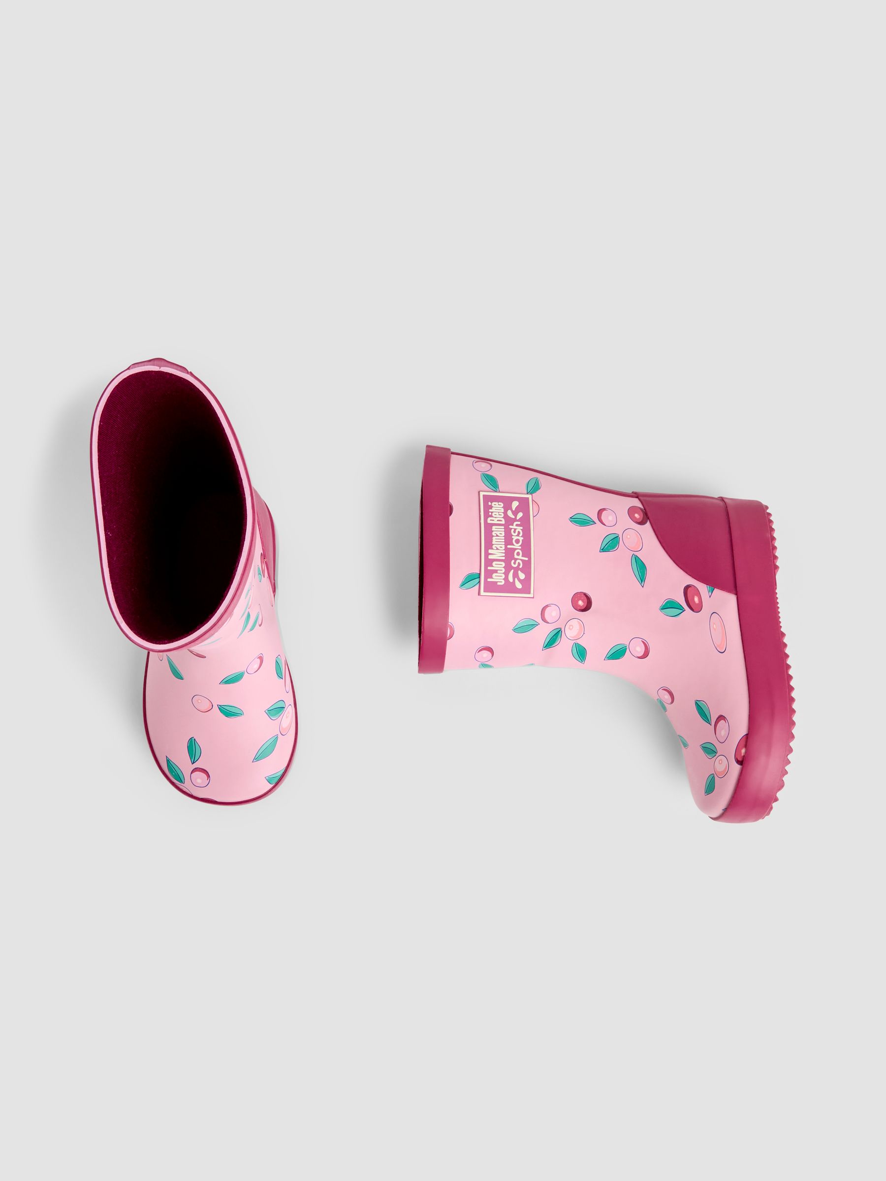 Pink Berry Print Wellies - Image 3 of 4