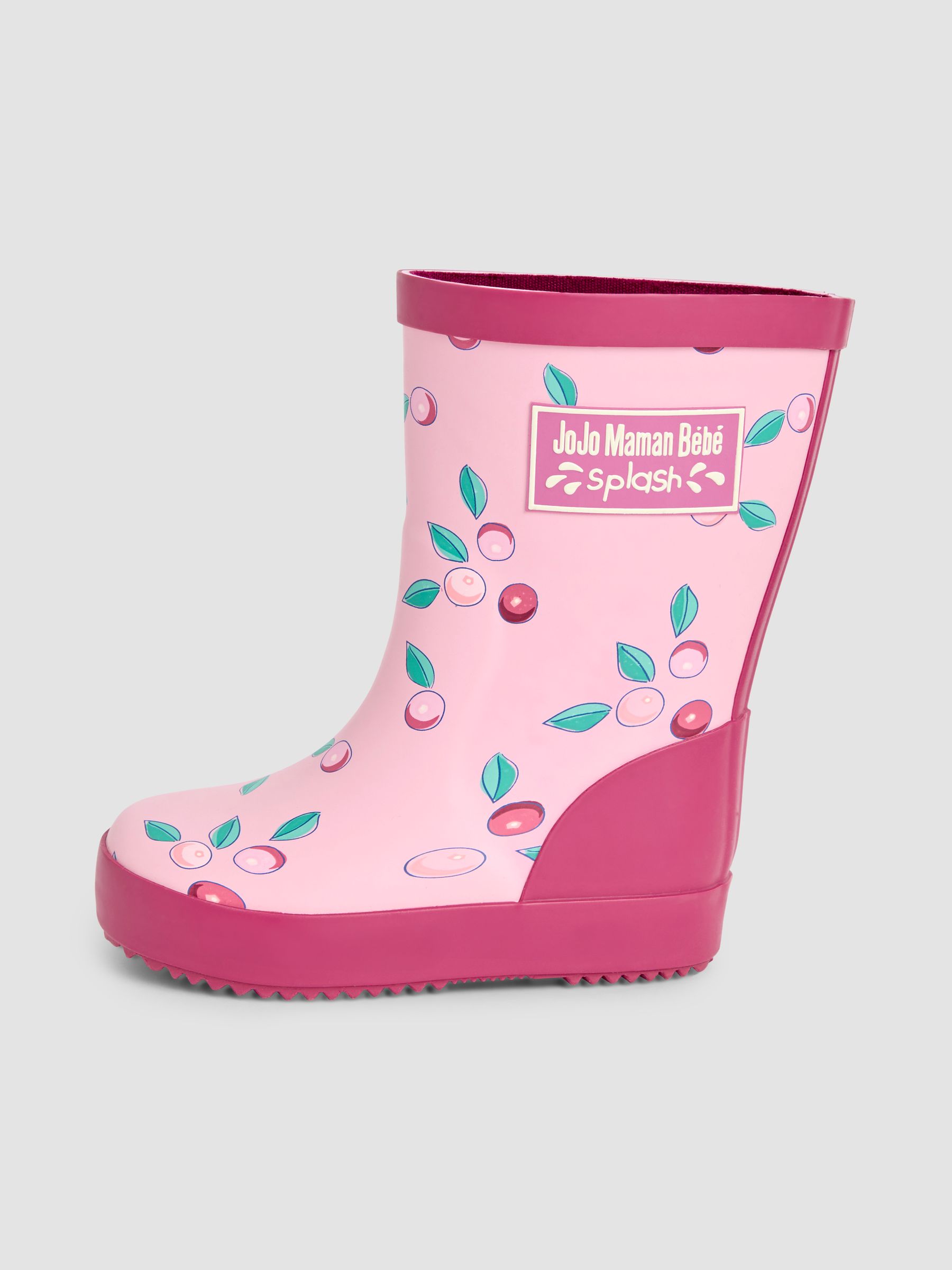 Pink Berry Print Wellies - Image 4 of 4