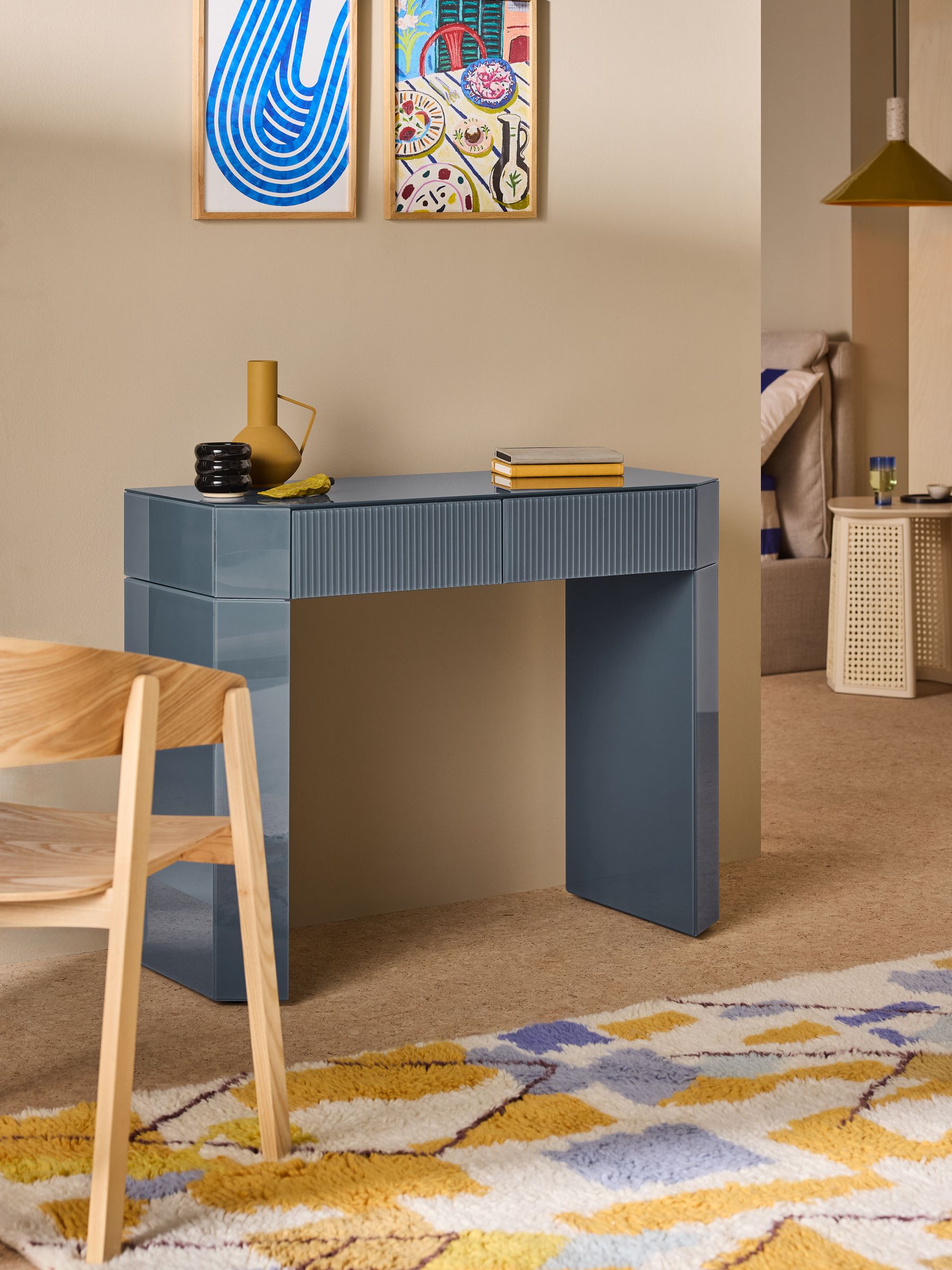 Dressing table blue discount