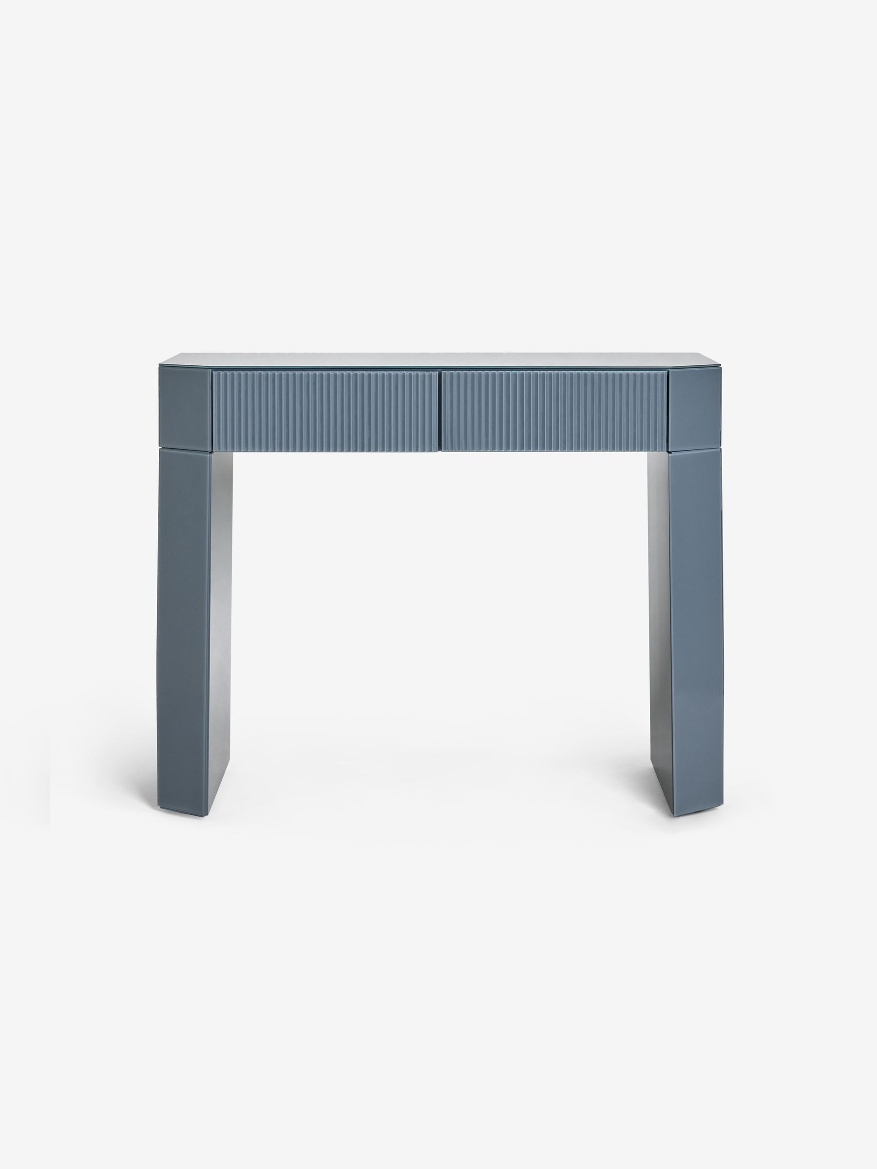 Eleni Dressing Table in Blue Glass - Image 5 of 5