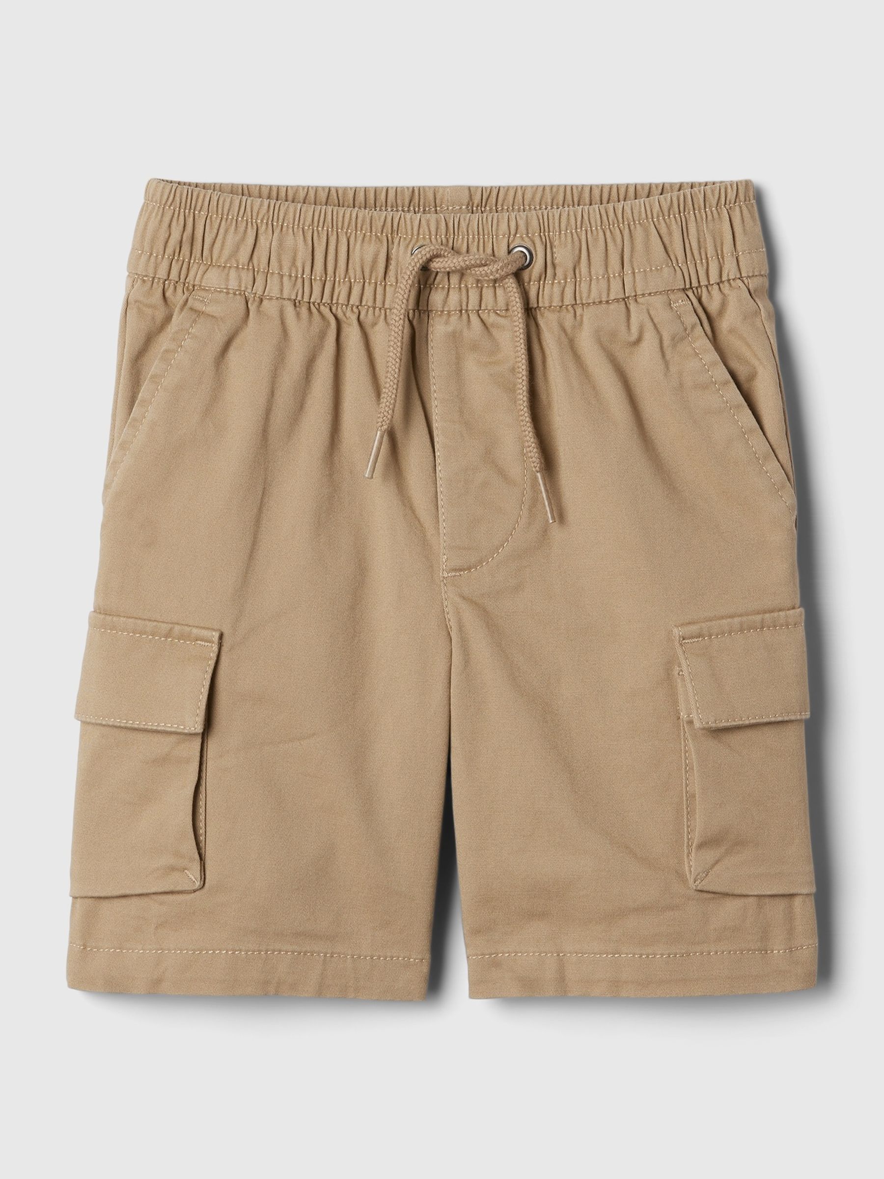 Brown Cotton Twill Pull On Cargo Shorts (12mths-5yrs) - Image 1 of 2