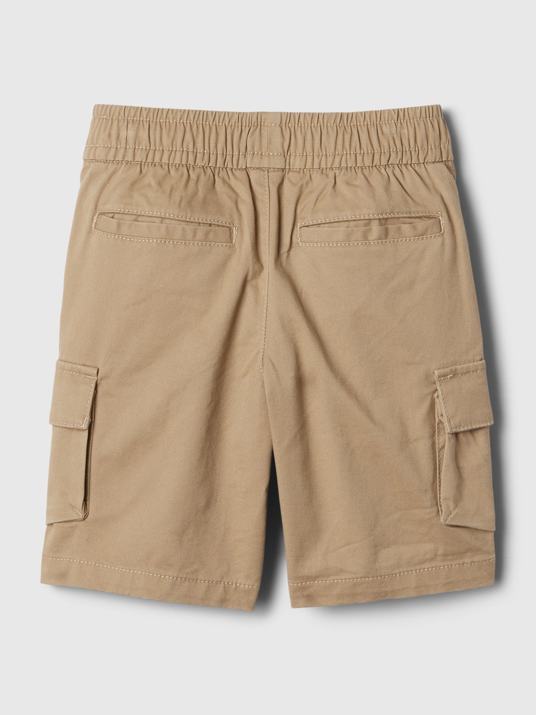 Brown Cotton Twill Pull On Cargo Shorts (12mths-5yrs) - Image 2 of 2