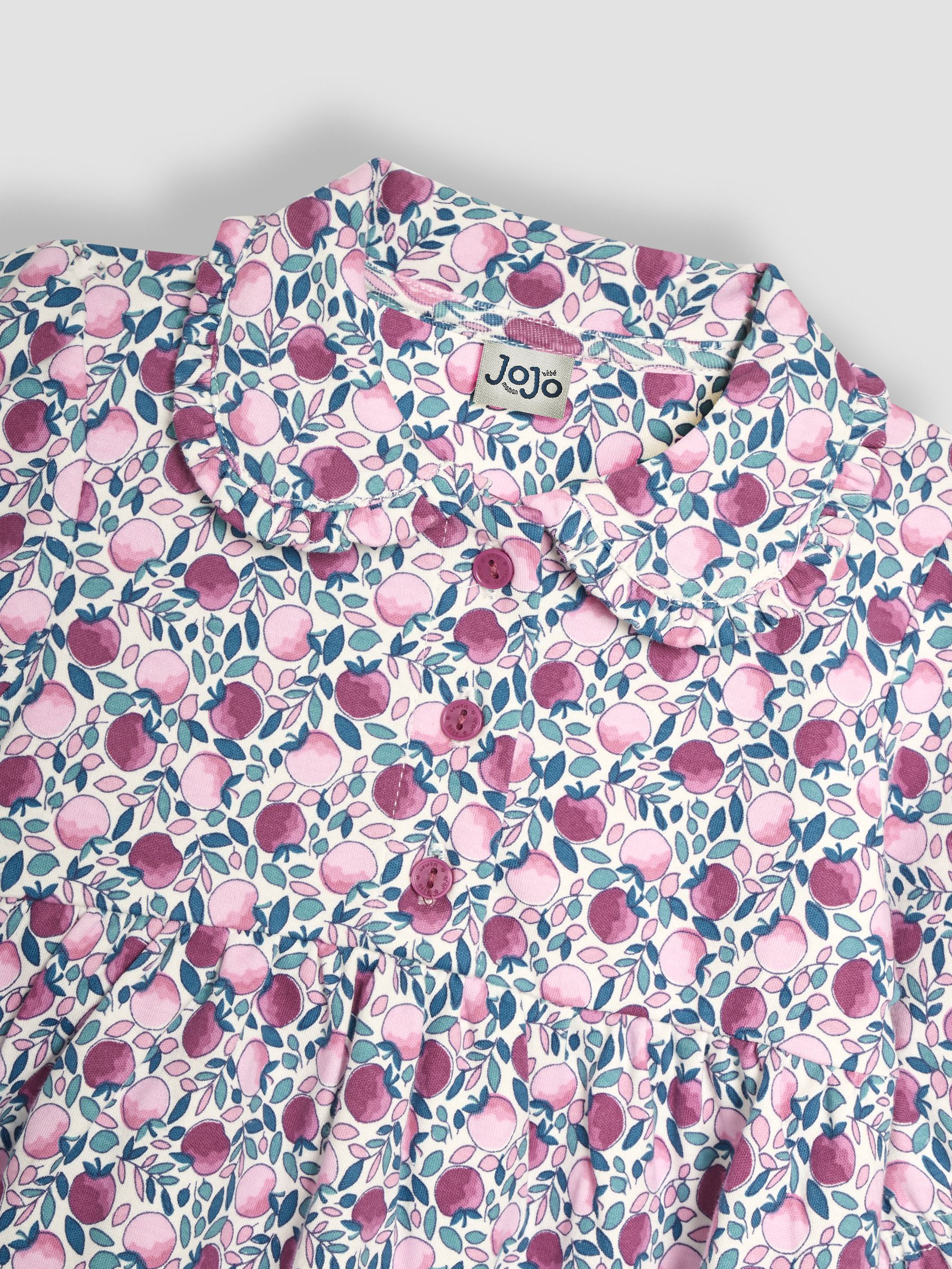 Berry Pink Apple Peter Pan Dress - Image 3 of 3