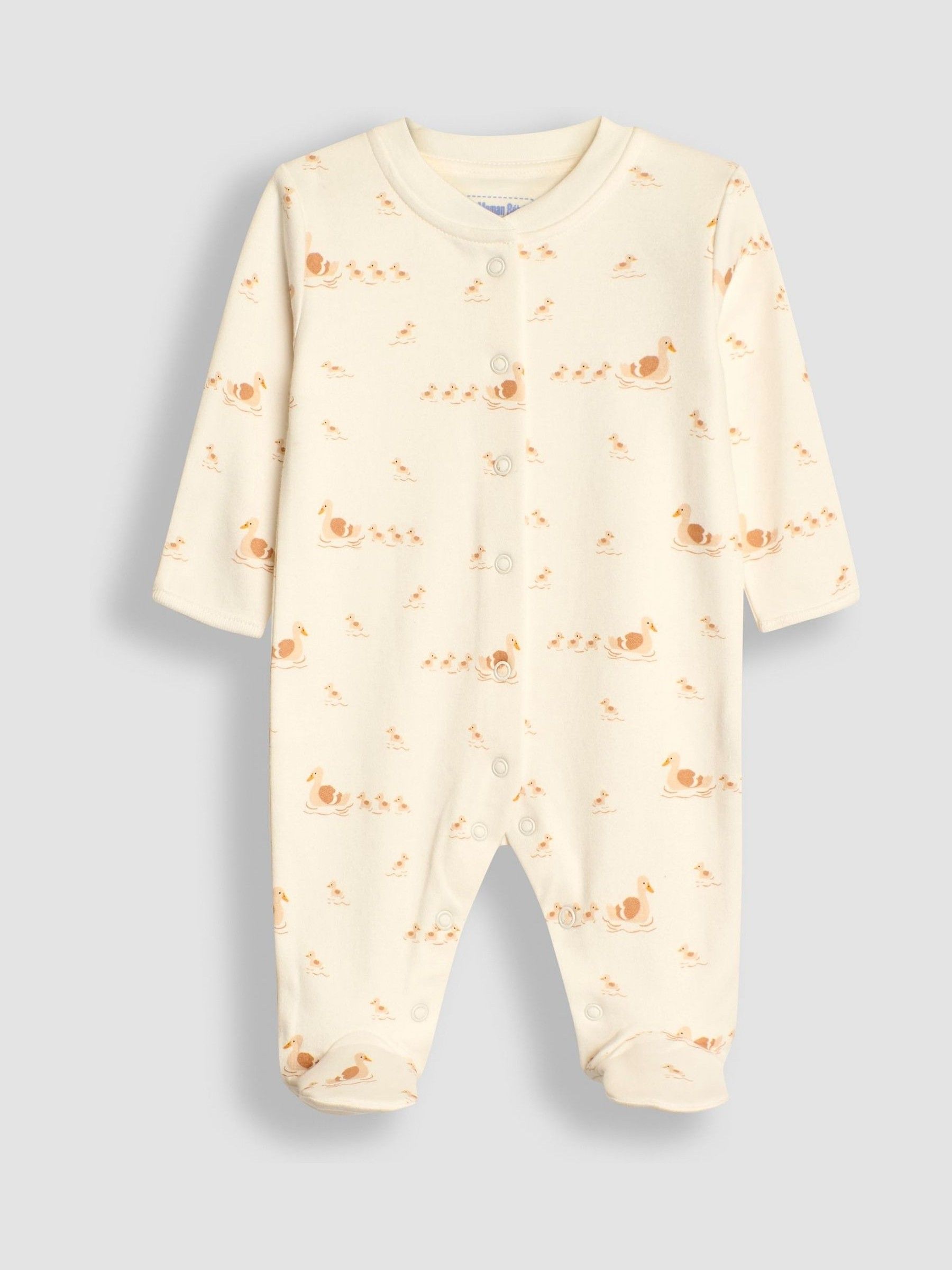 White Duck Print Sleepsuit - Image 3 of 4