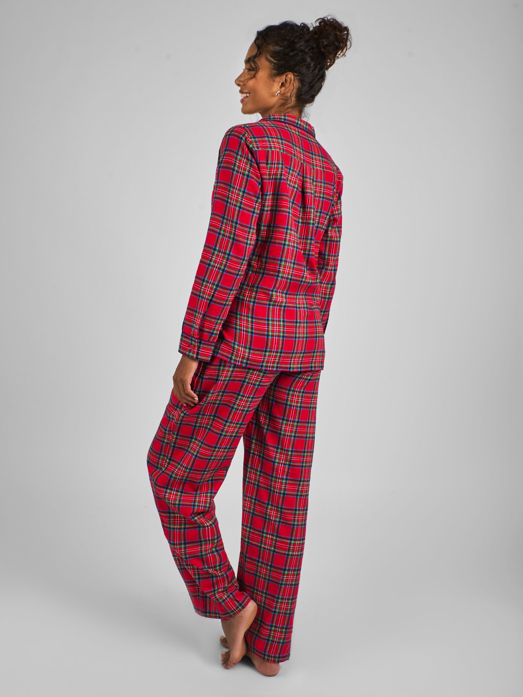 Red Maternity Check Woven Pyjamas Set - Image 3 of 4