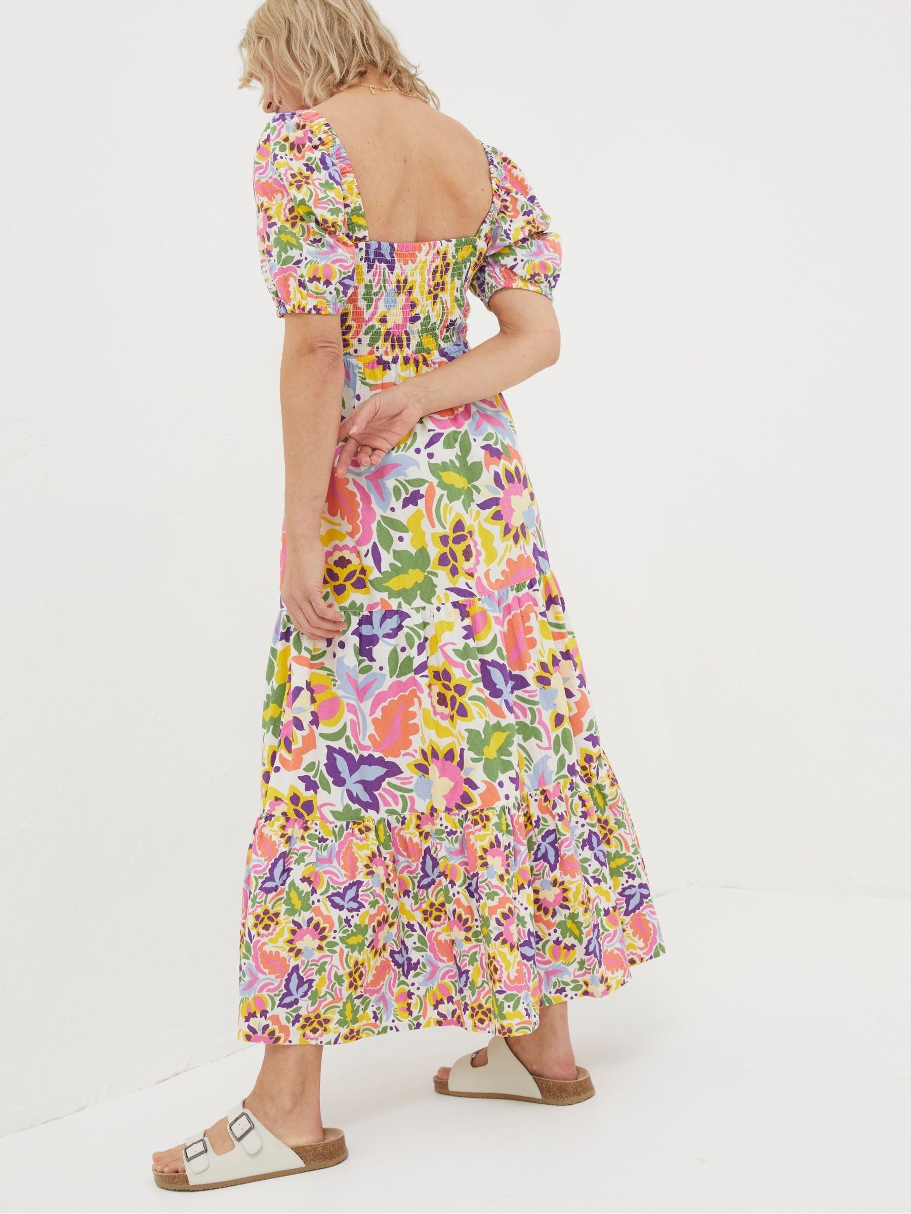 Natural Art Floral Midi Dress - Image 2 of 6