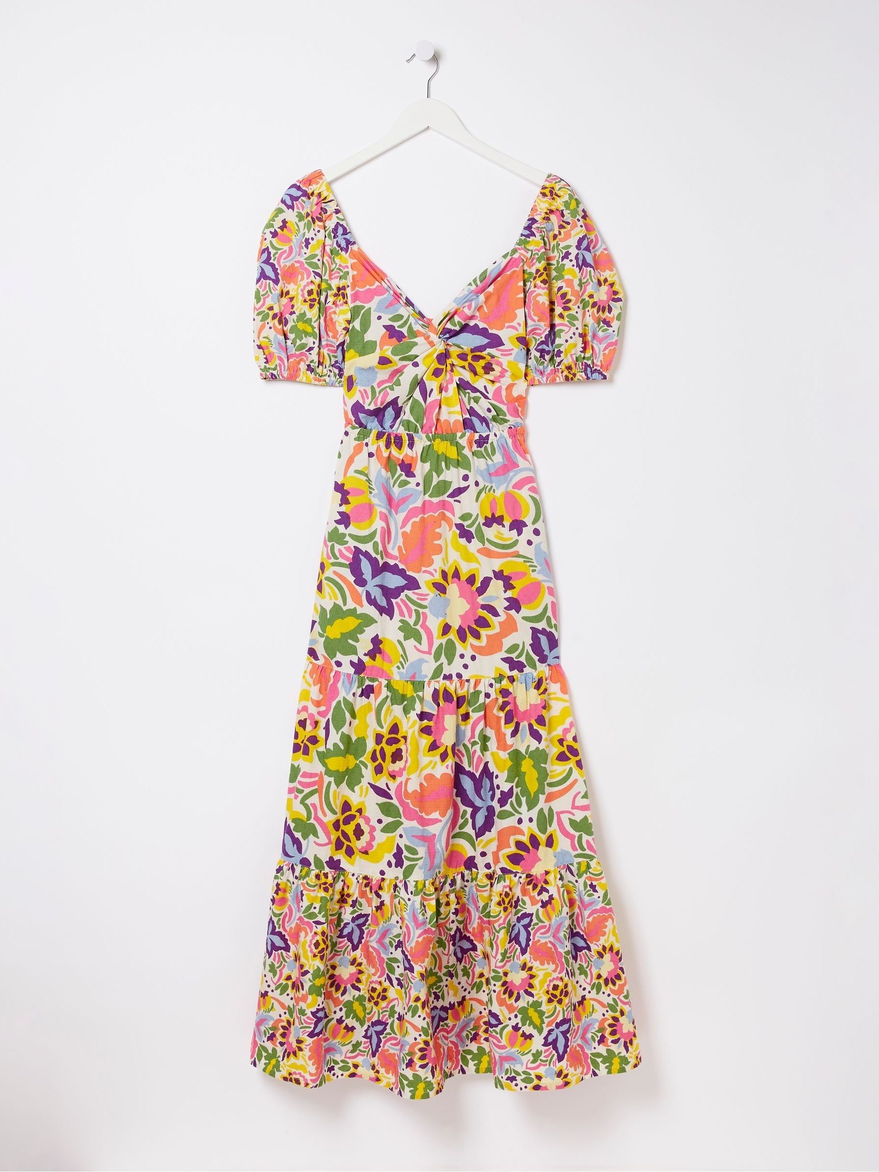 Natural Art Floral Midi Dress - Image 6 of 6