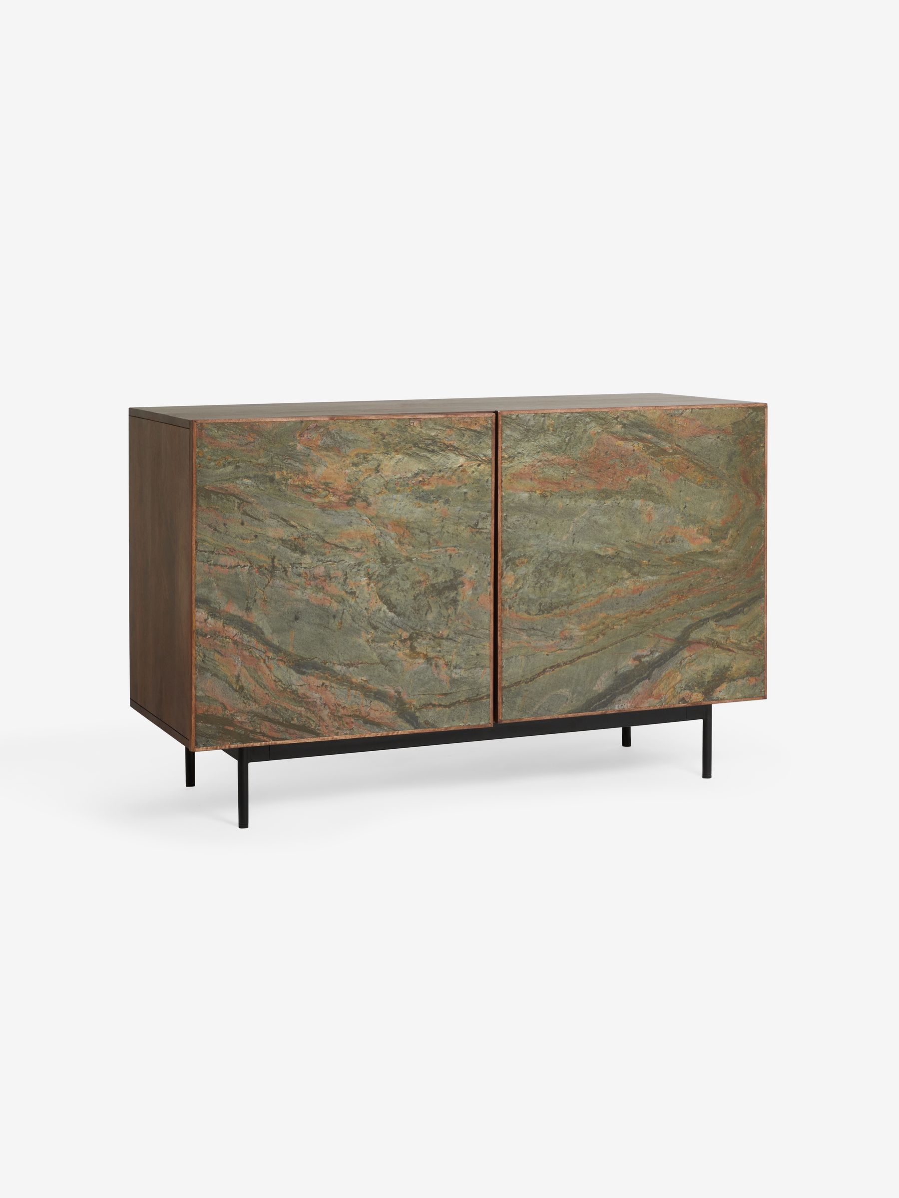 Dilan Small Sideboard in Mango Wood Stone Veneer - Image 6 of 6