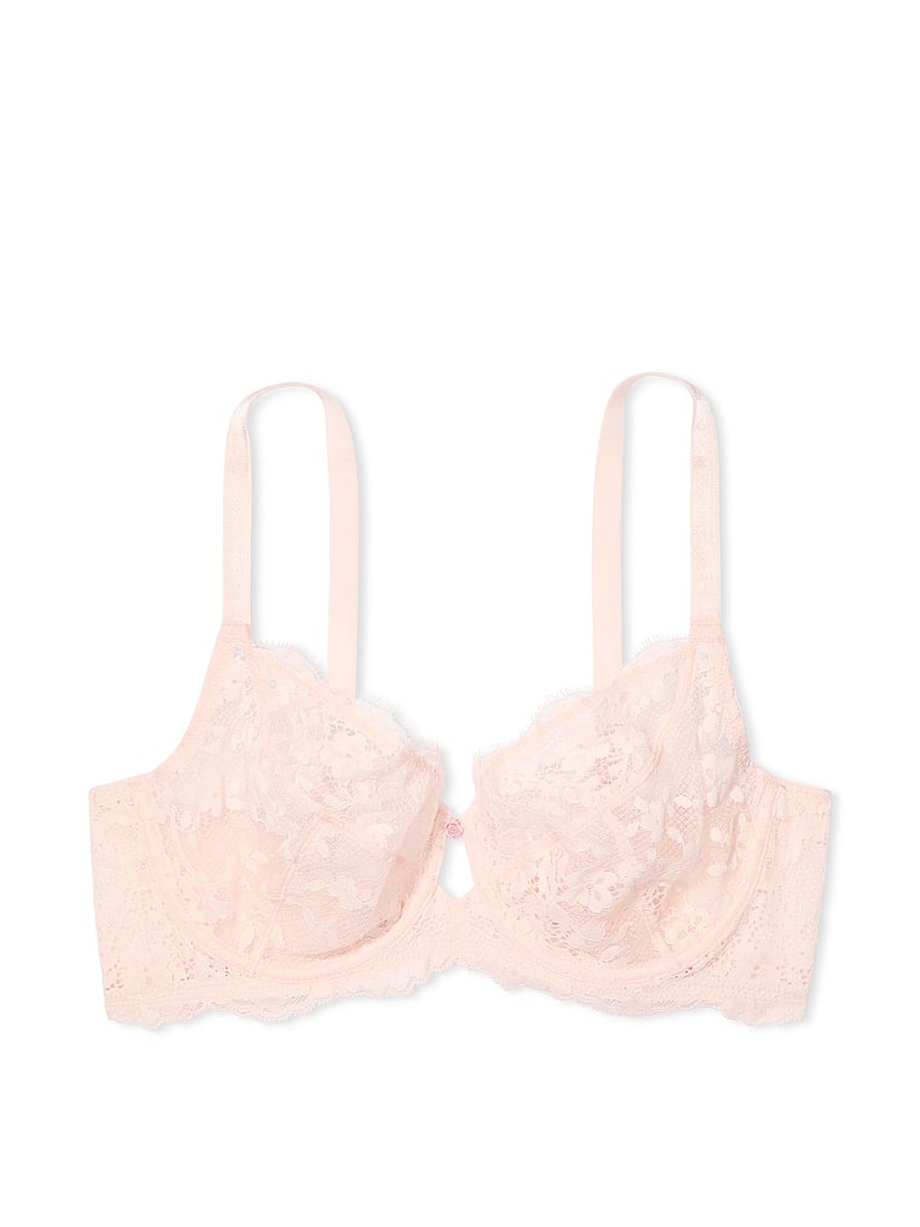 Purest Pink Full Cup Support Lace Bra - Image 3 of 3