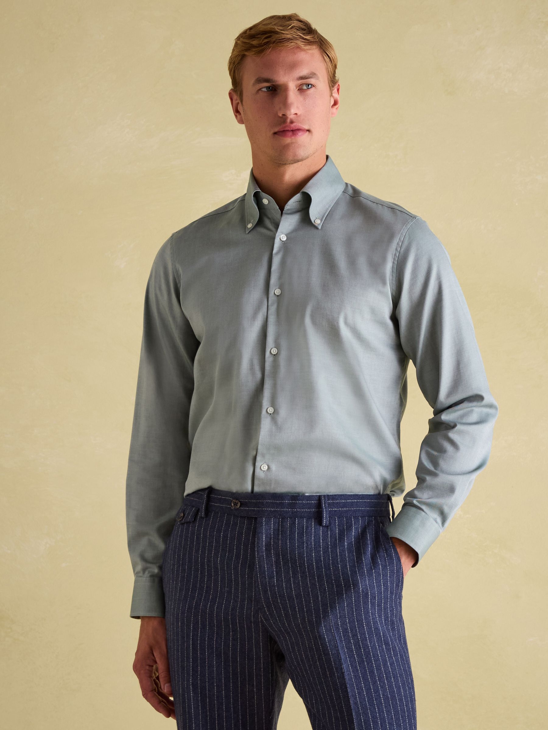 Green Regular Fit Single Cuff - Image 1 of 9