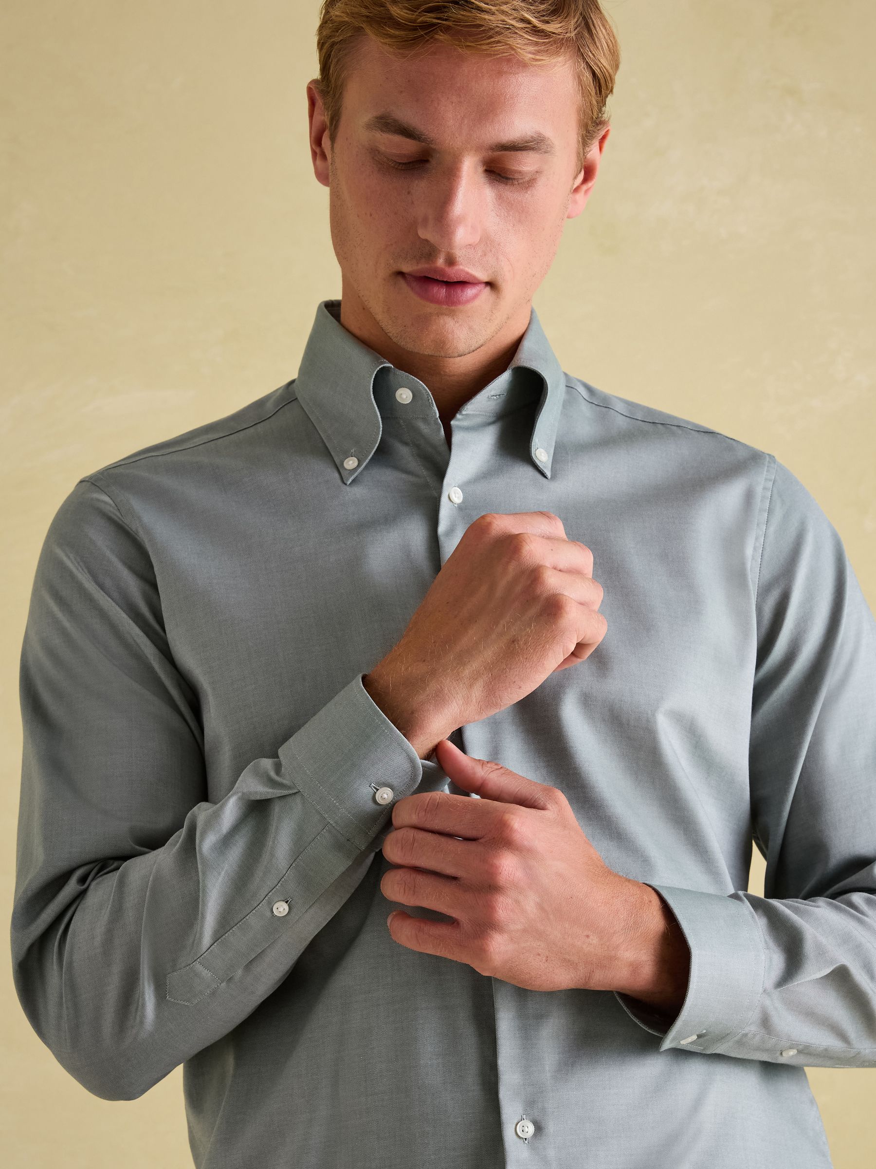 Green Regular Fit Single Cuff - Image 6 of 9