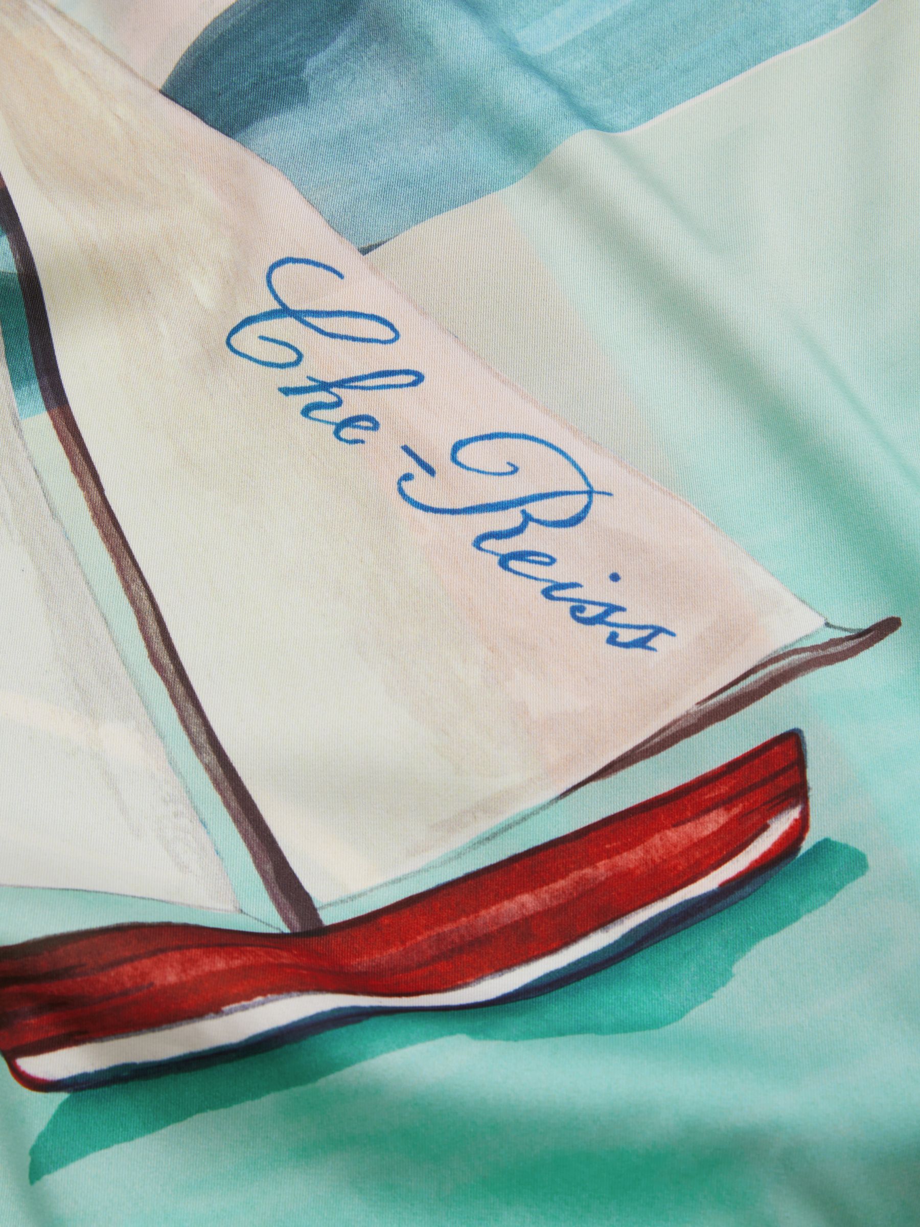 Veranda Pink Multi Ché Hand-Painted Cuban Collar Shirt - Image 5 of 5
