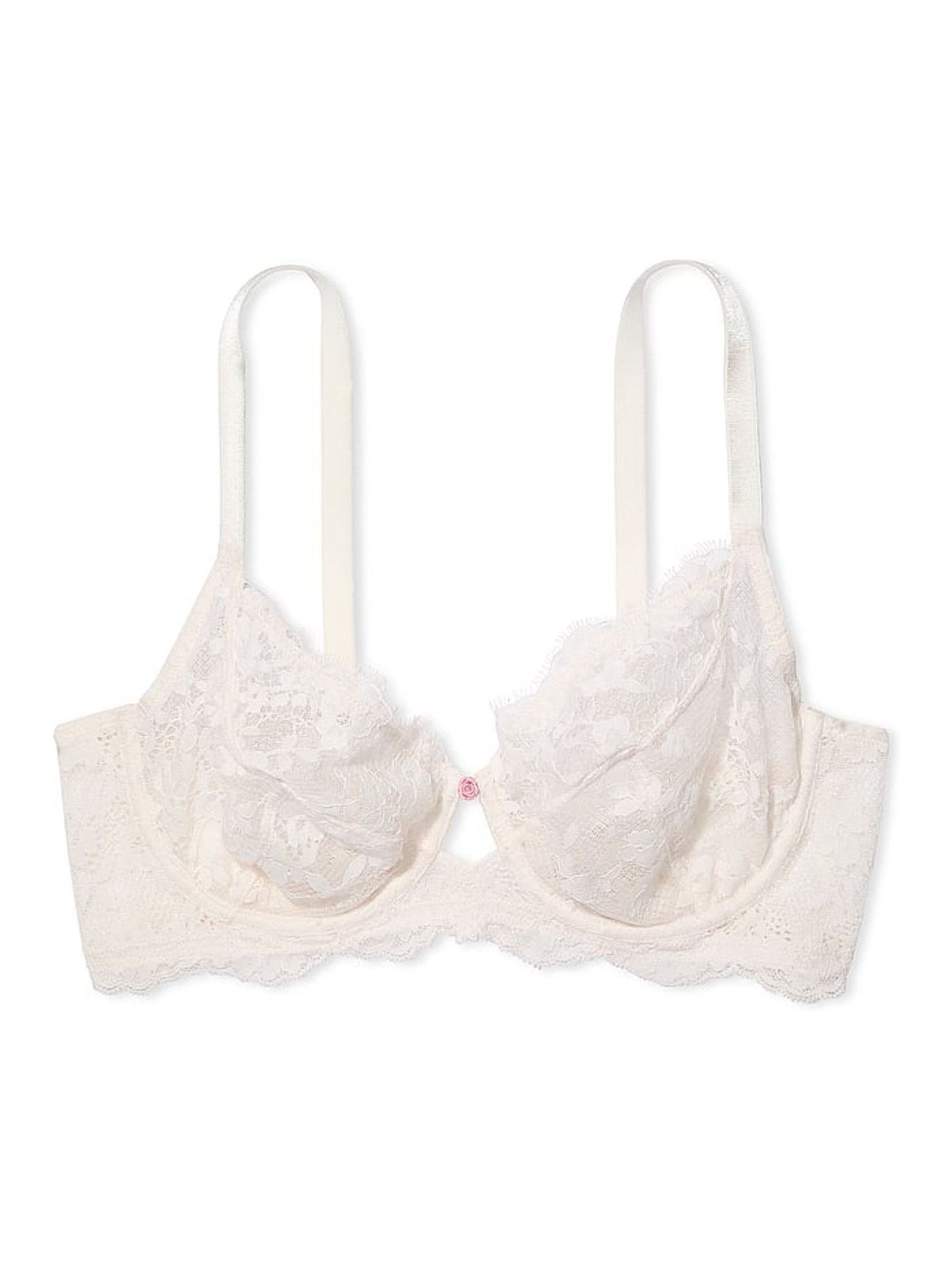Coconut White Full Cup Support Lace Bra - Image 4 of 4
