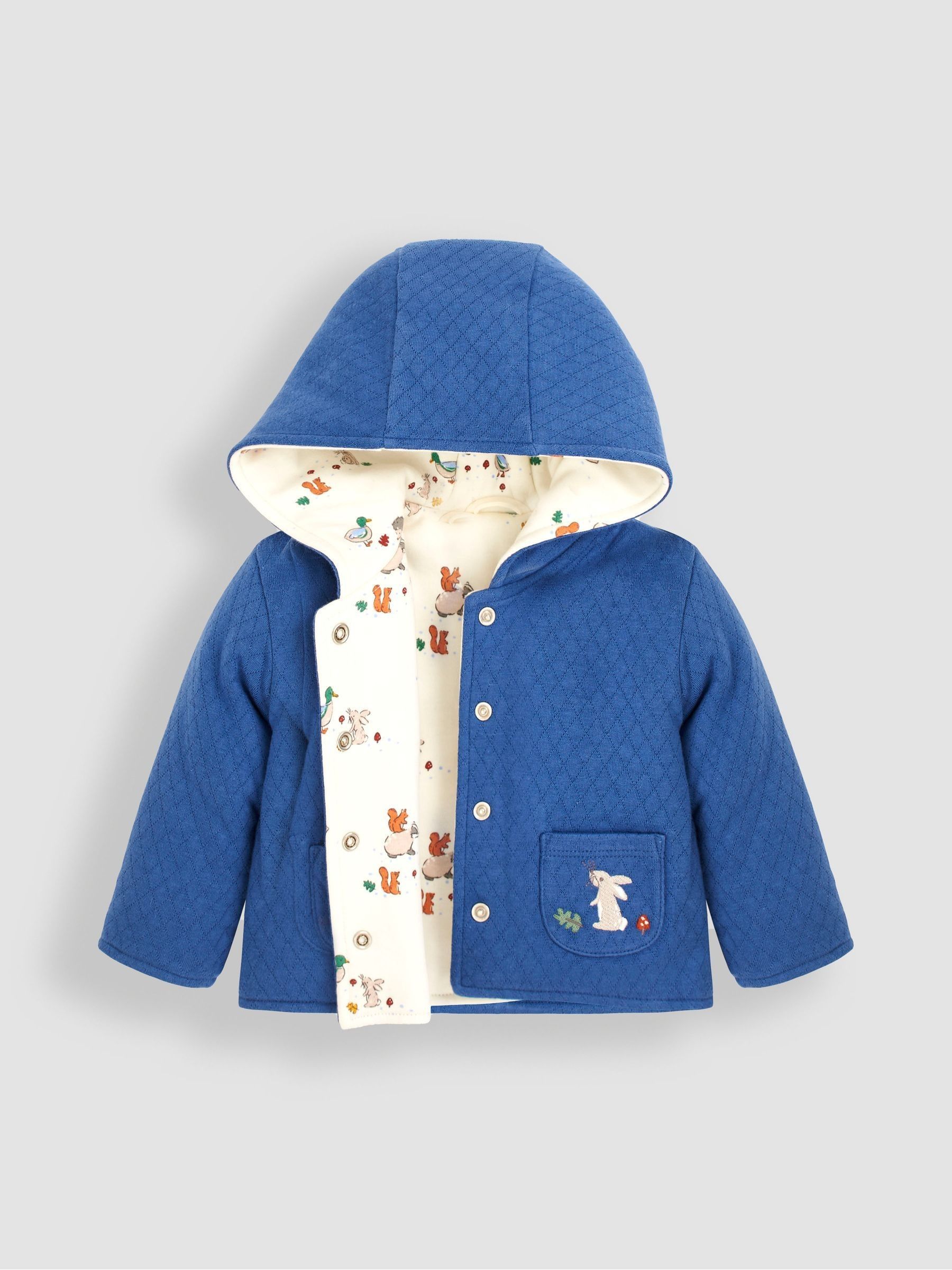 2-Piece Woodland Sleepsuit & Embroidered Pocket Jacket Set - Image 3 of 4