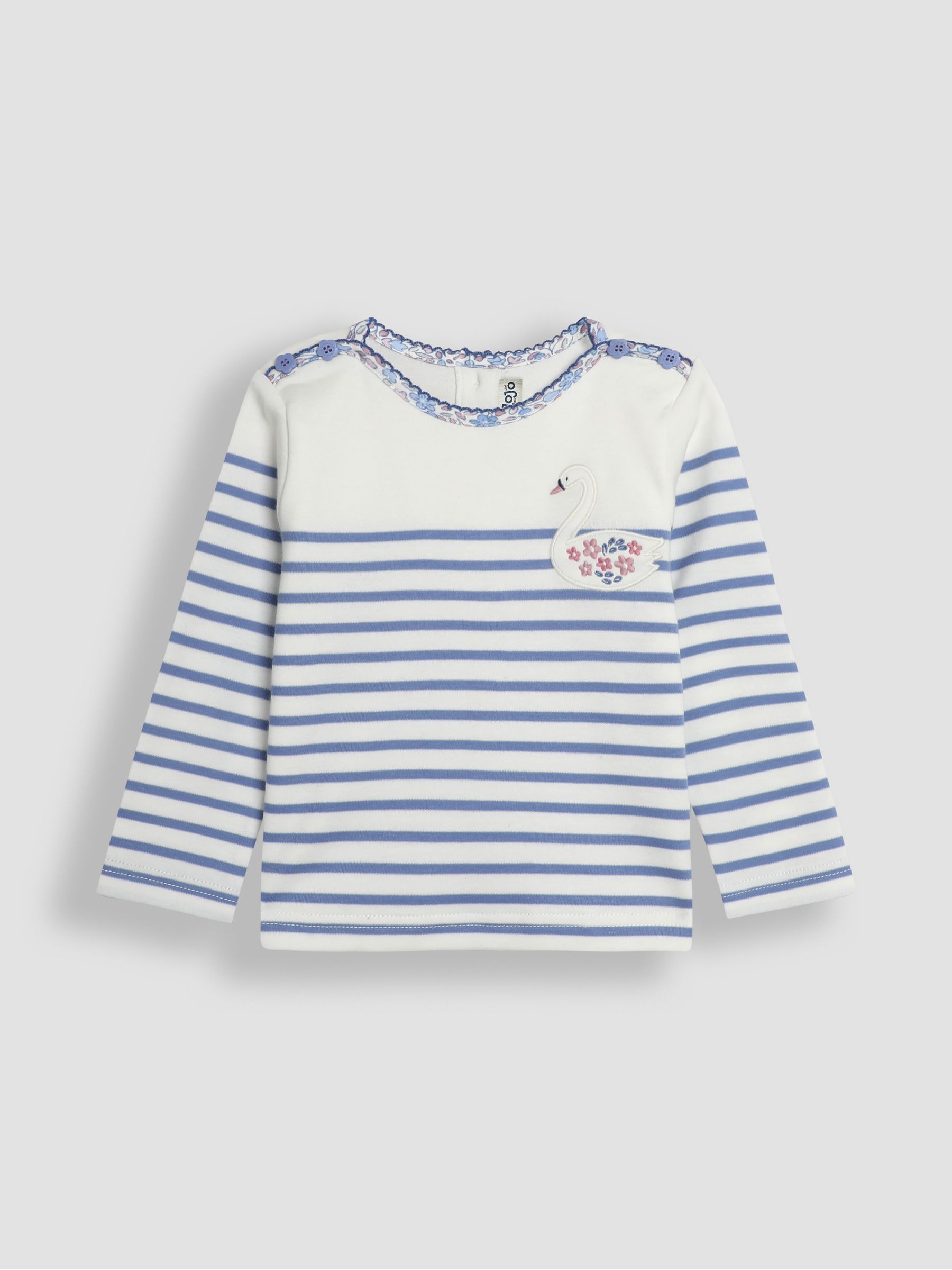 Blue Swan Cotton Long Sleeve Pocket Breton Top - Image 1 of 3