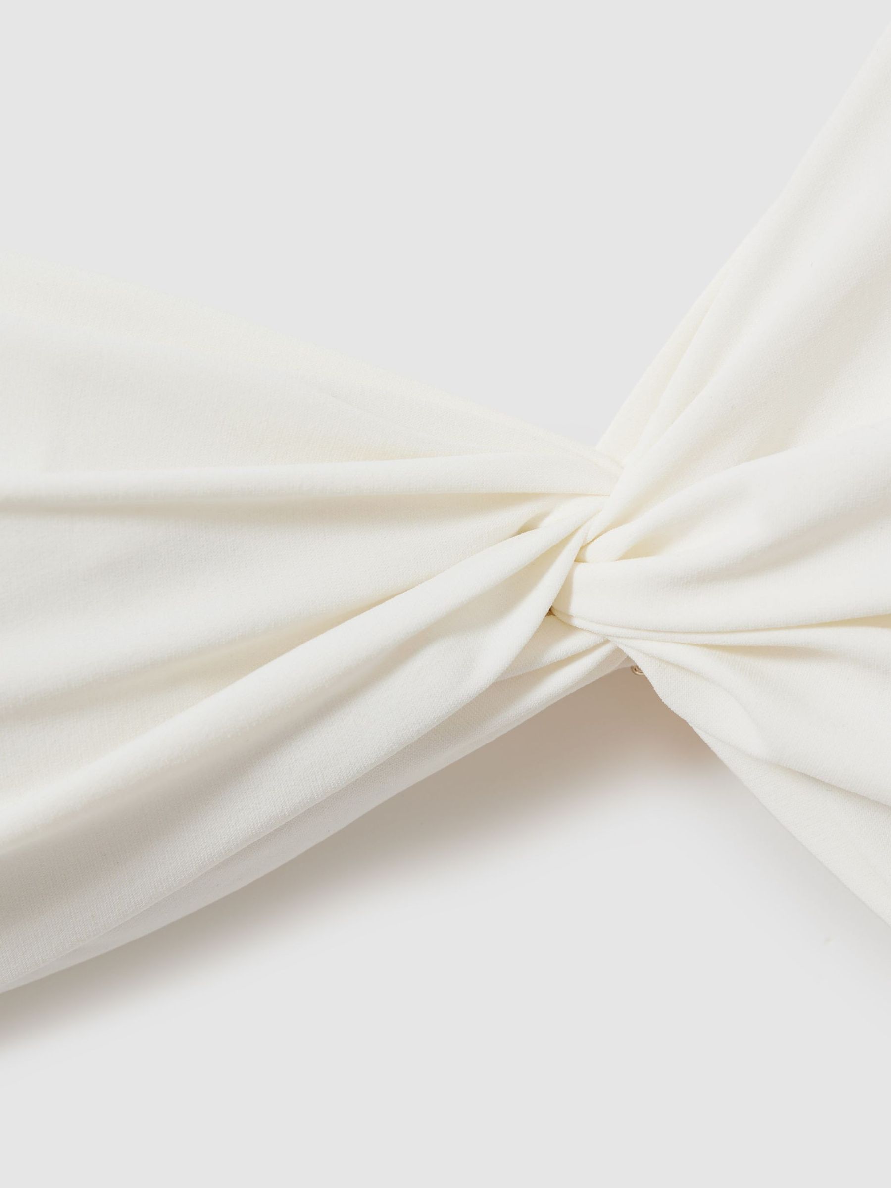 Asymmetric Cut-Out Swimsuit in White - Image 6 of 6