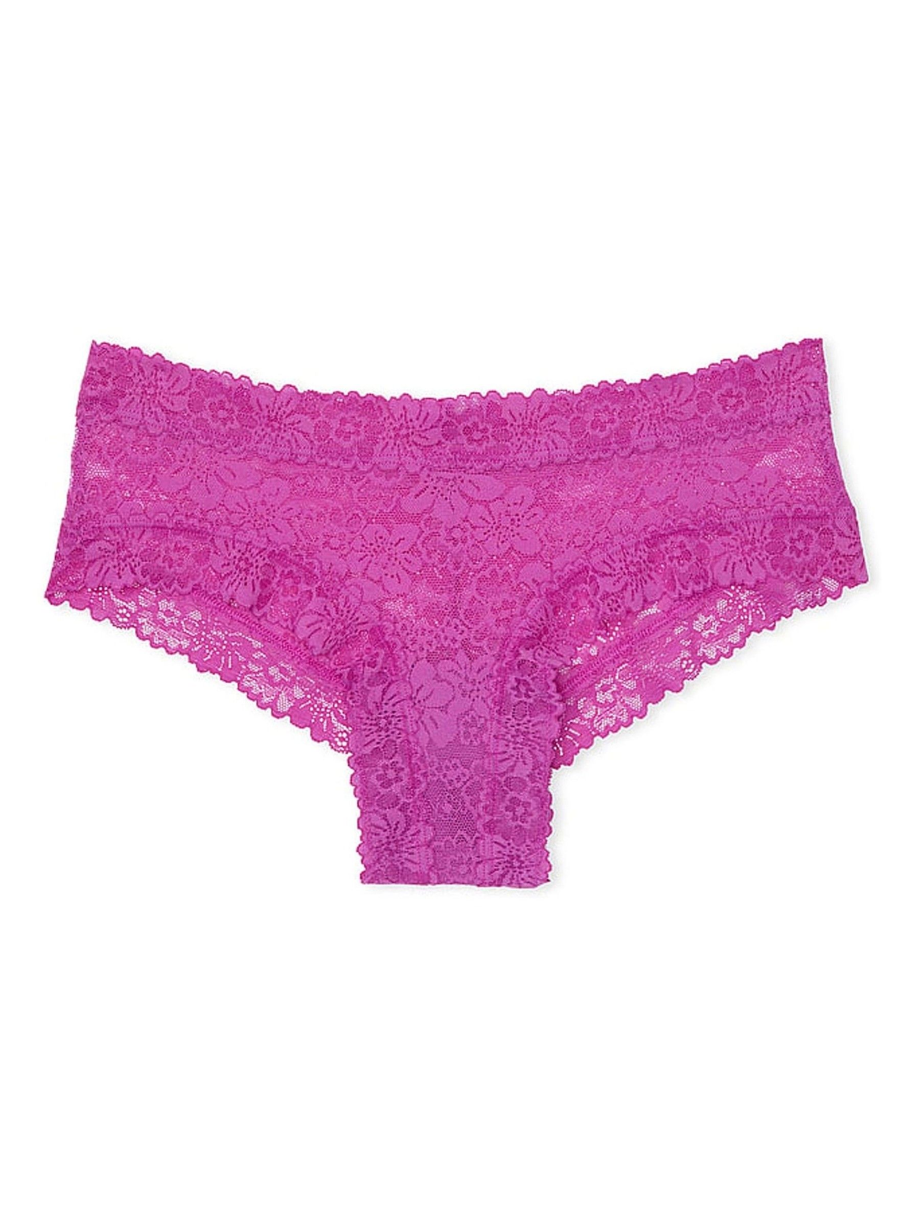 Berry Bliss Purple Cheeky Floral Lace Knickers - Image 3 of 3