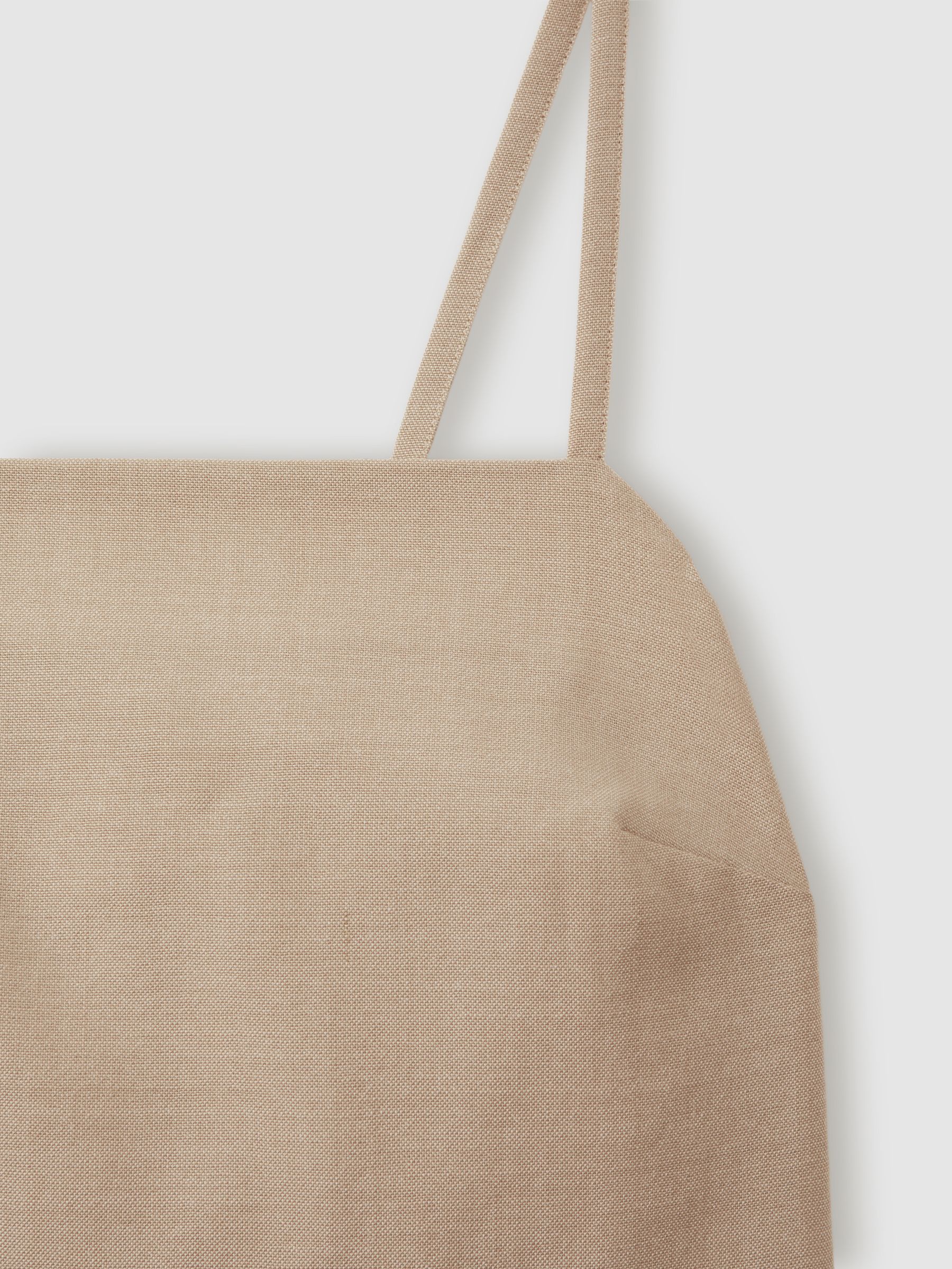Wool Strappy Tie-Back Top in Neutral - Image 5 of 6