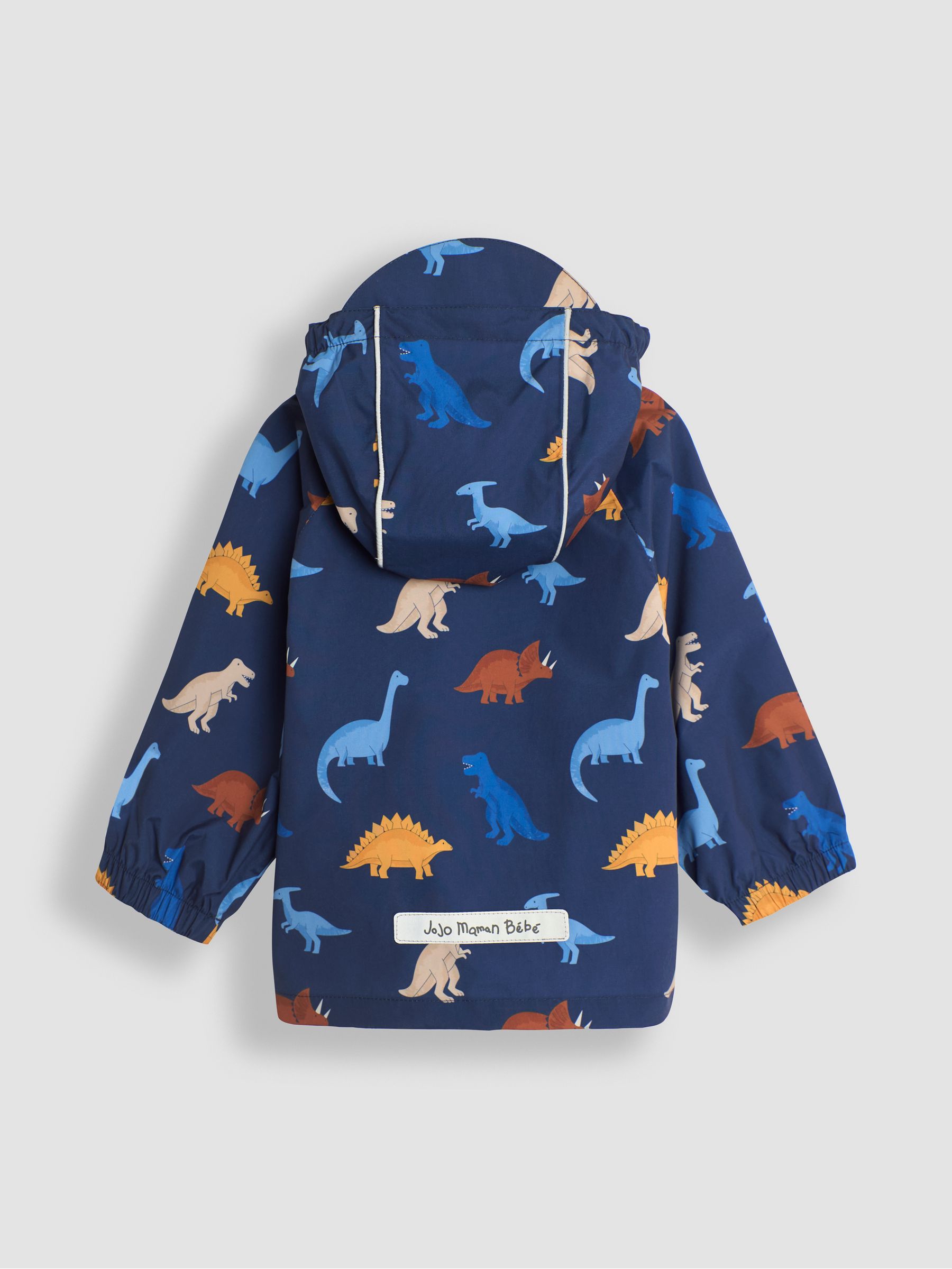 Blue Dinosaur Pack-Away Rain Jacket - Image 2 of 4