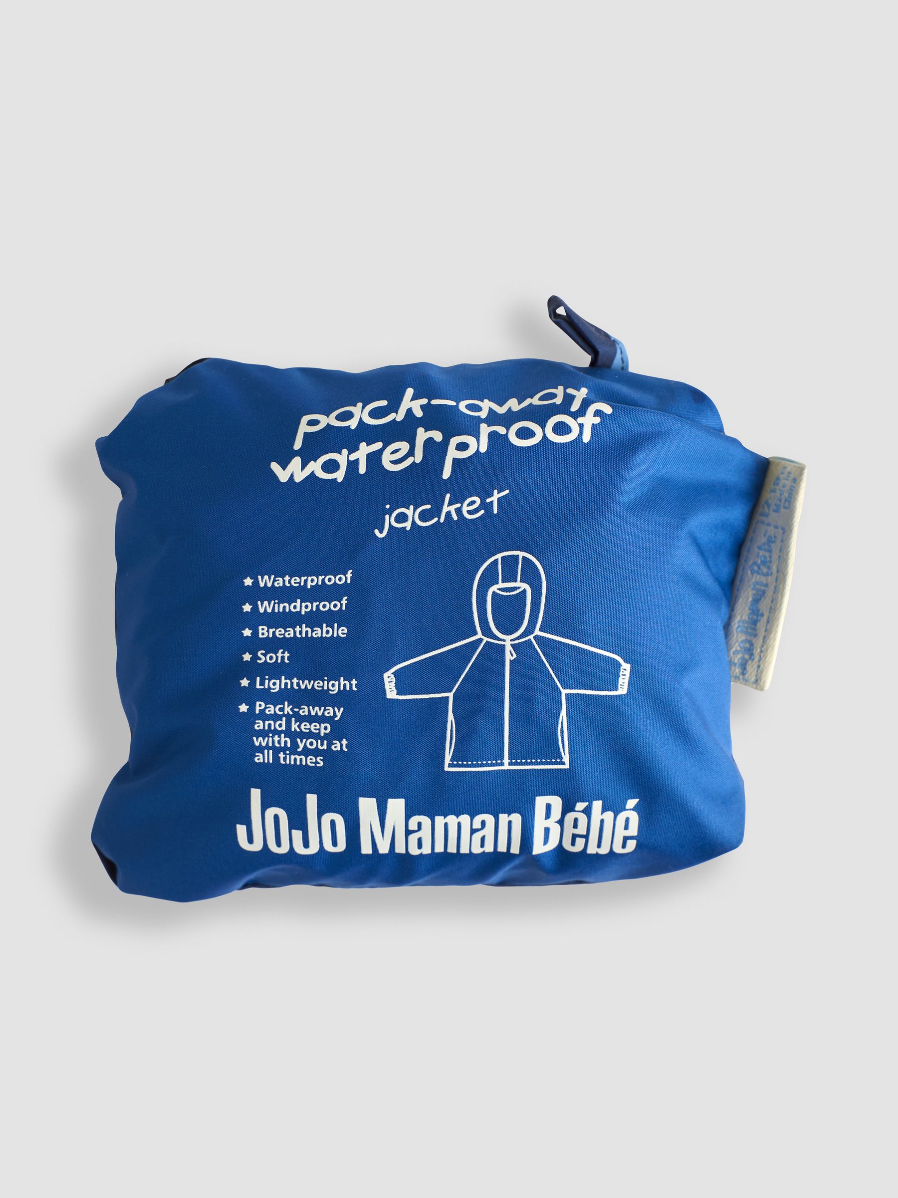 Blue Dinosaur Pack-Away Rain Jacket - Image 4 of 4