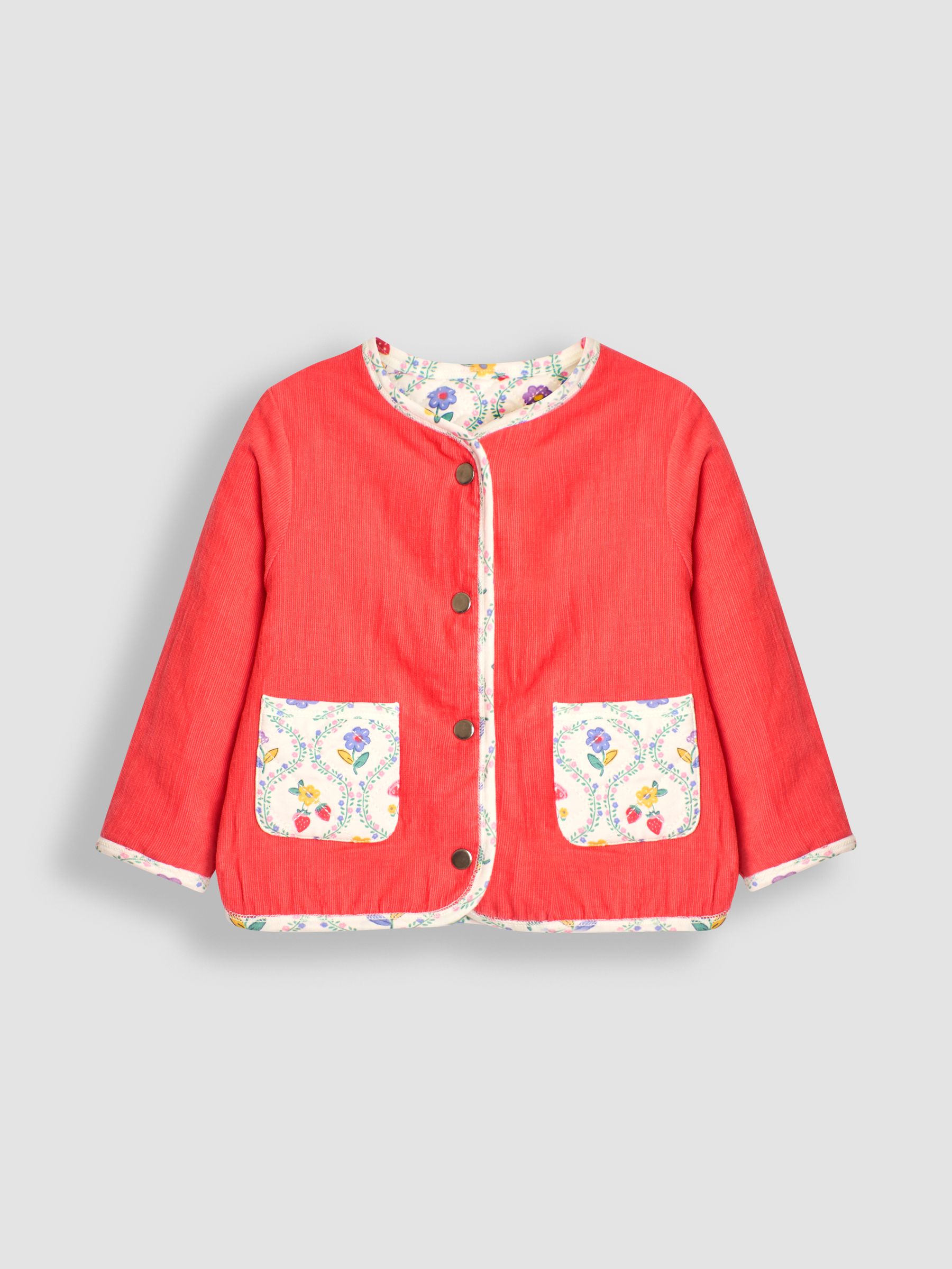 Fuchsia Toadstool Floral Quilted Reversible Jacket - Image 4 of 6