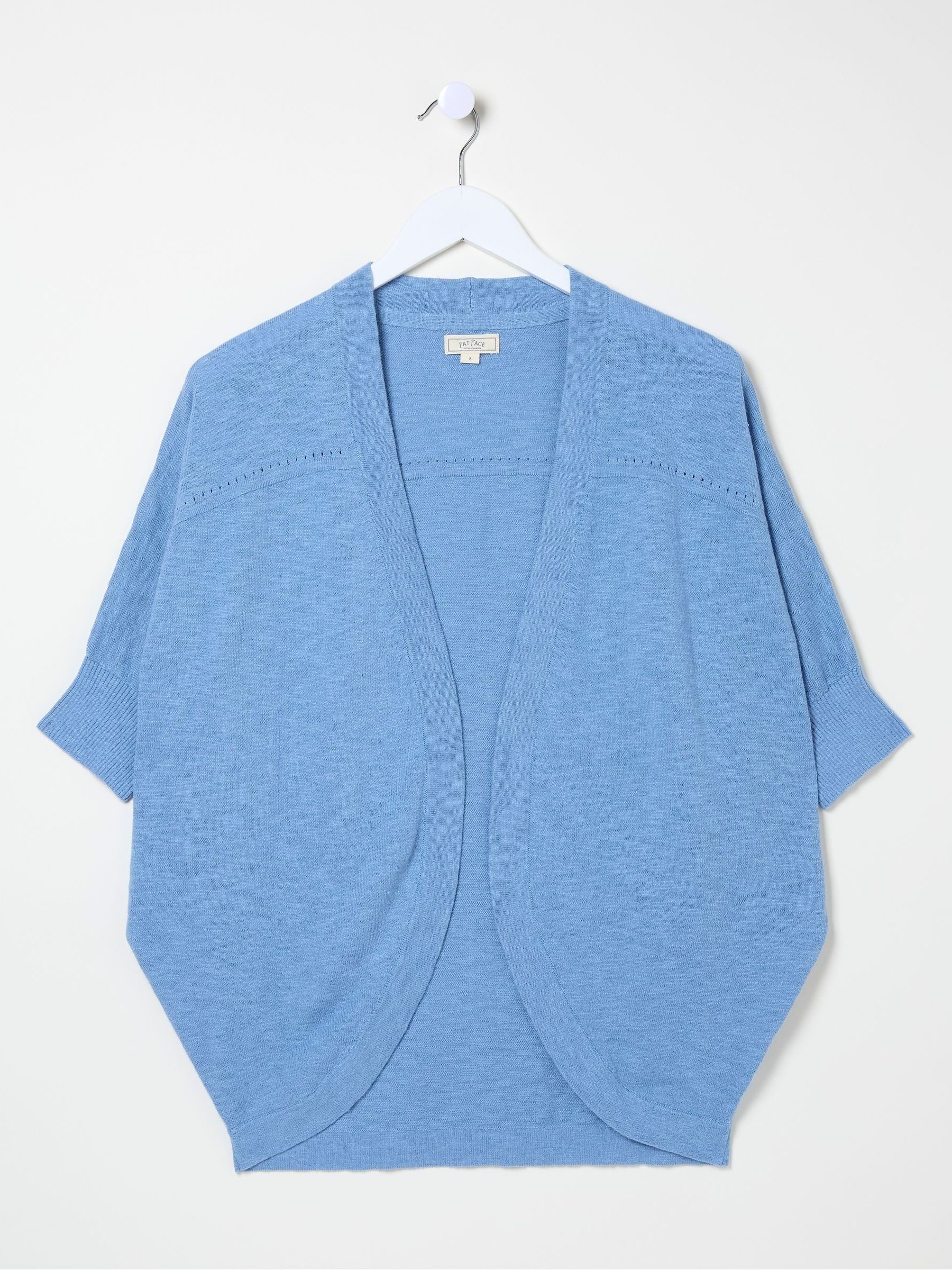 Iris Blue Cocoon Edge Cardigan - Image 5 of 5
