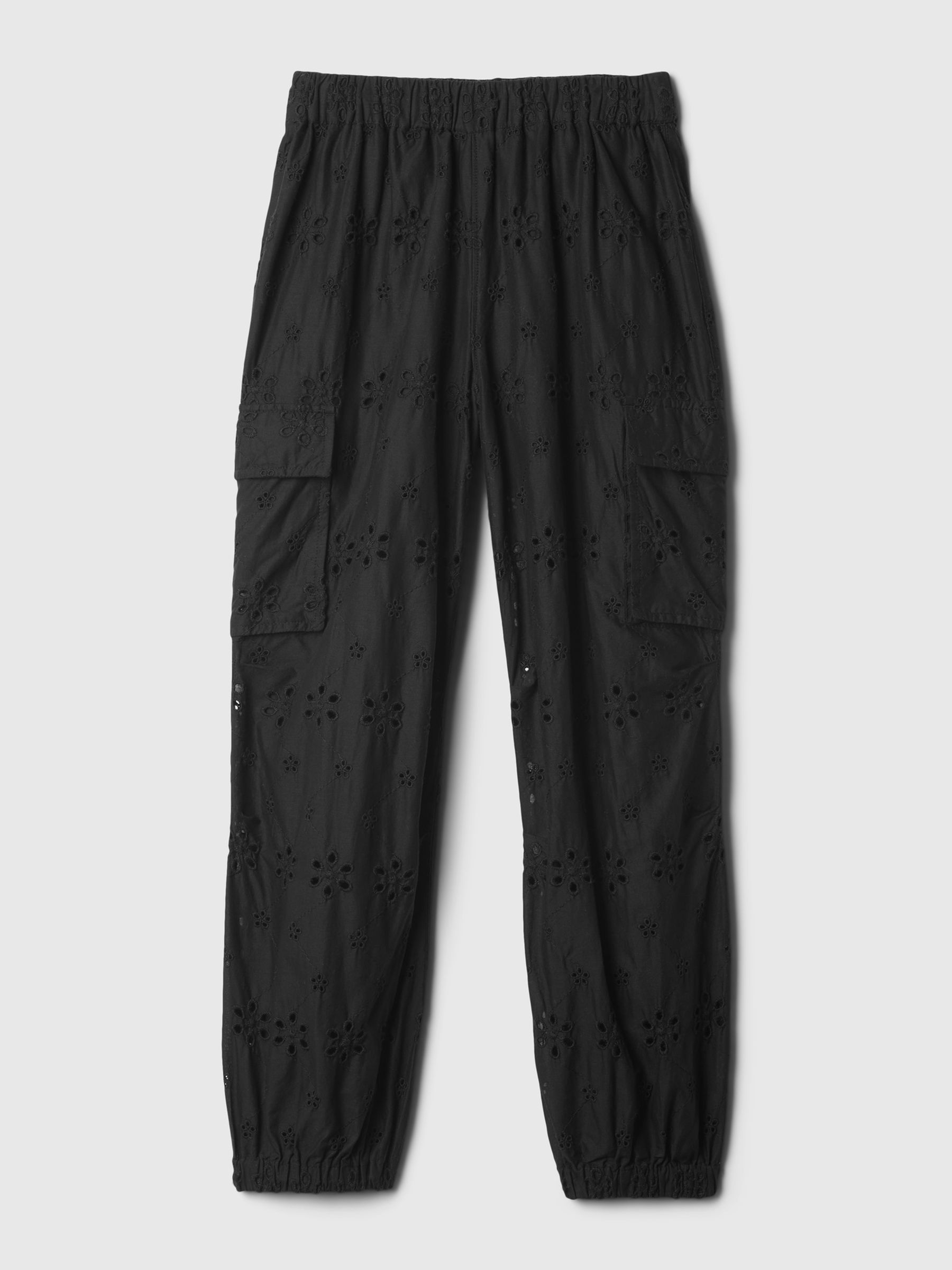 Black Pull On Cargo Parachute Trousers (4-13yrs) - Image 4 of 5