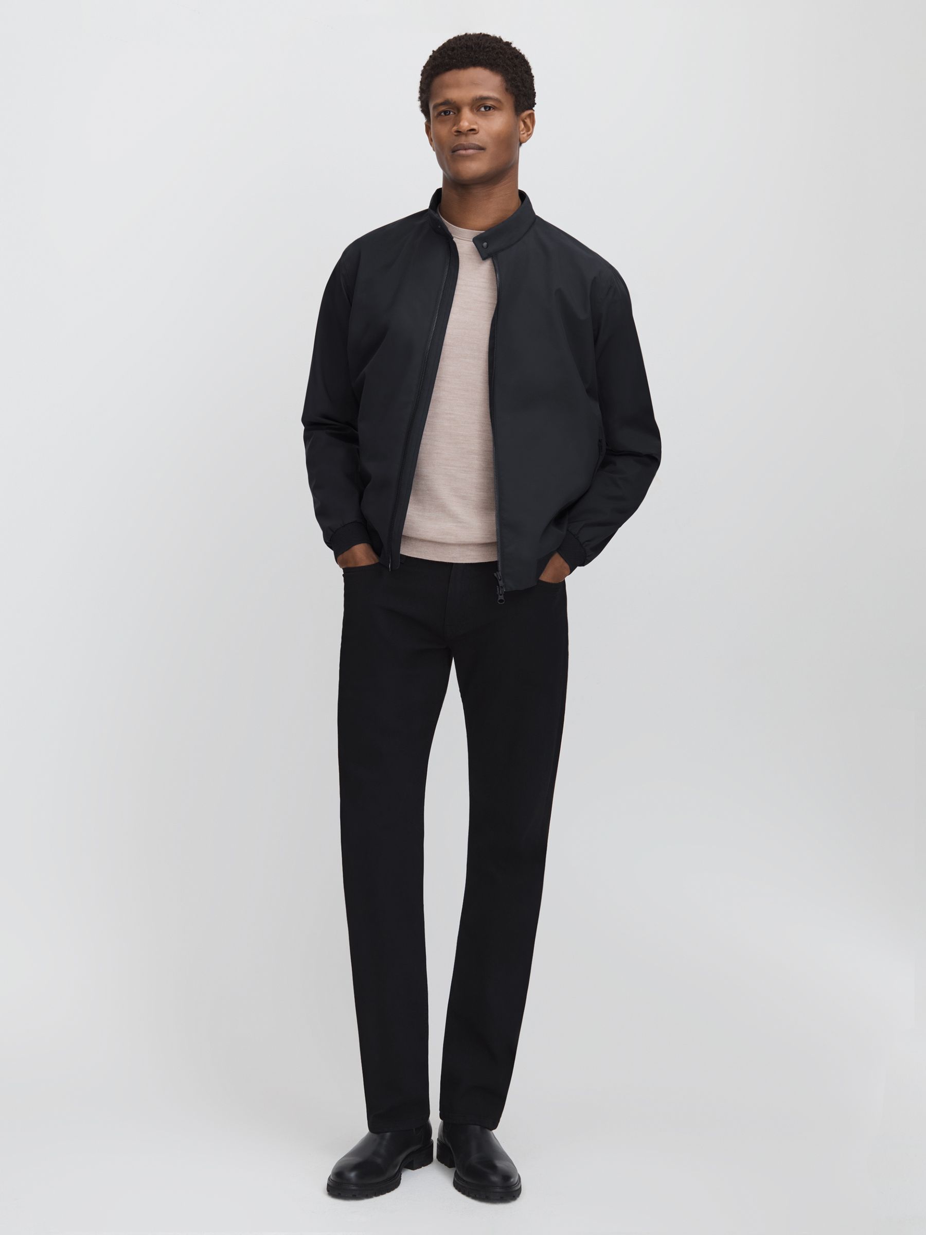 Scandinavian Edition Waterproof Harrington-Style Jacket in Midnight - Image 3 of 6