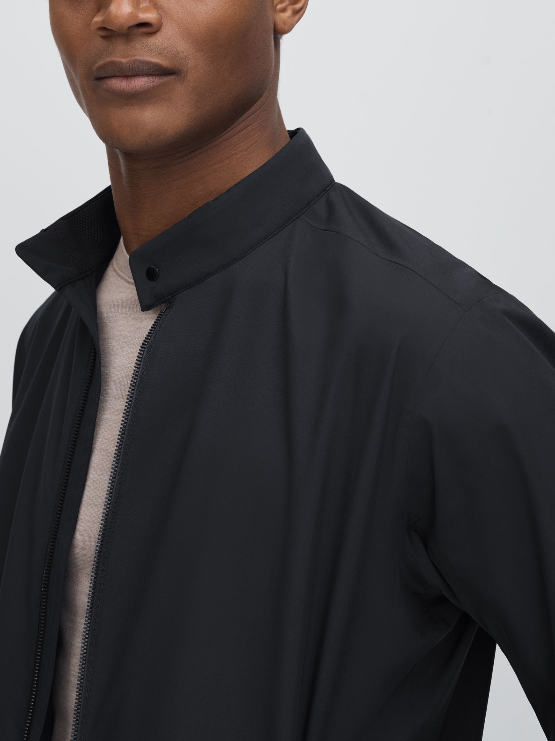 Scandinavian Edition Waterproof Harrington-Style Jacket in Midnight - Image 4 of 6