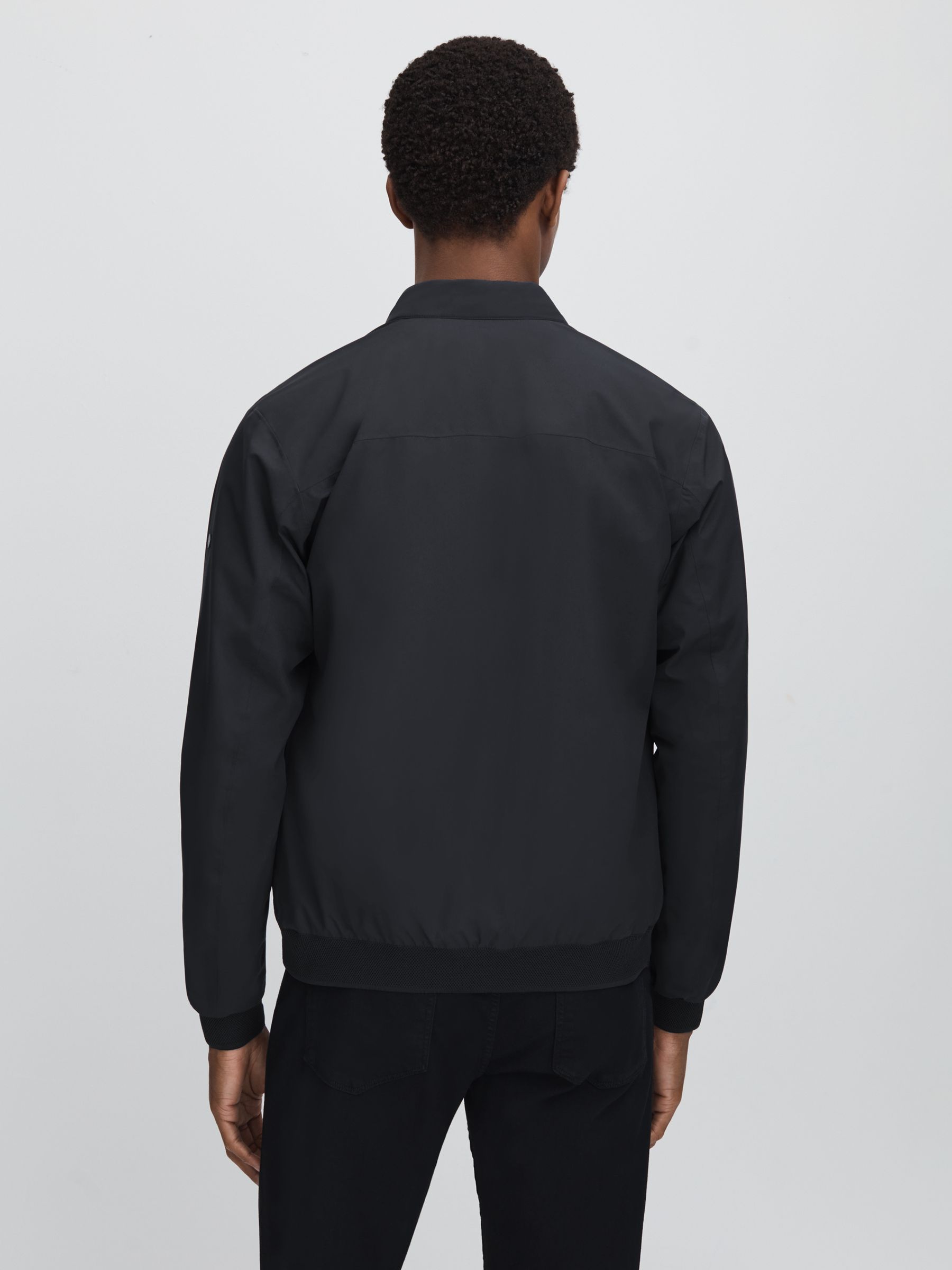 Scandinavian Edition Waterproof Harrington-Style Jacket in Midnight - Image 5 of 6