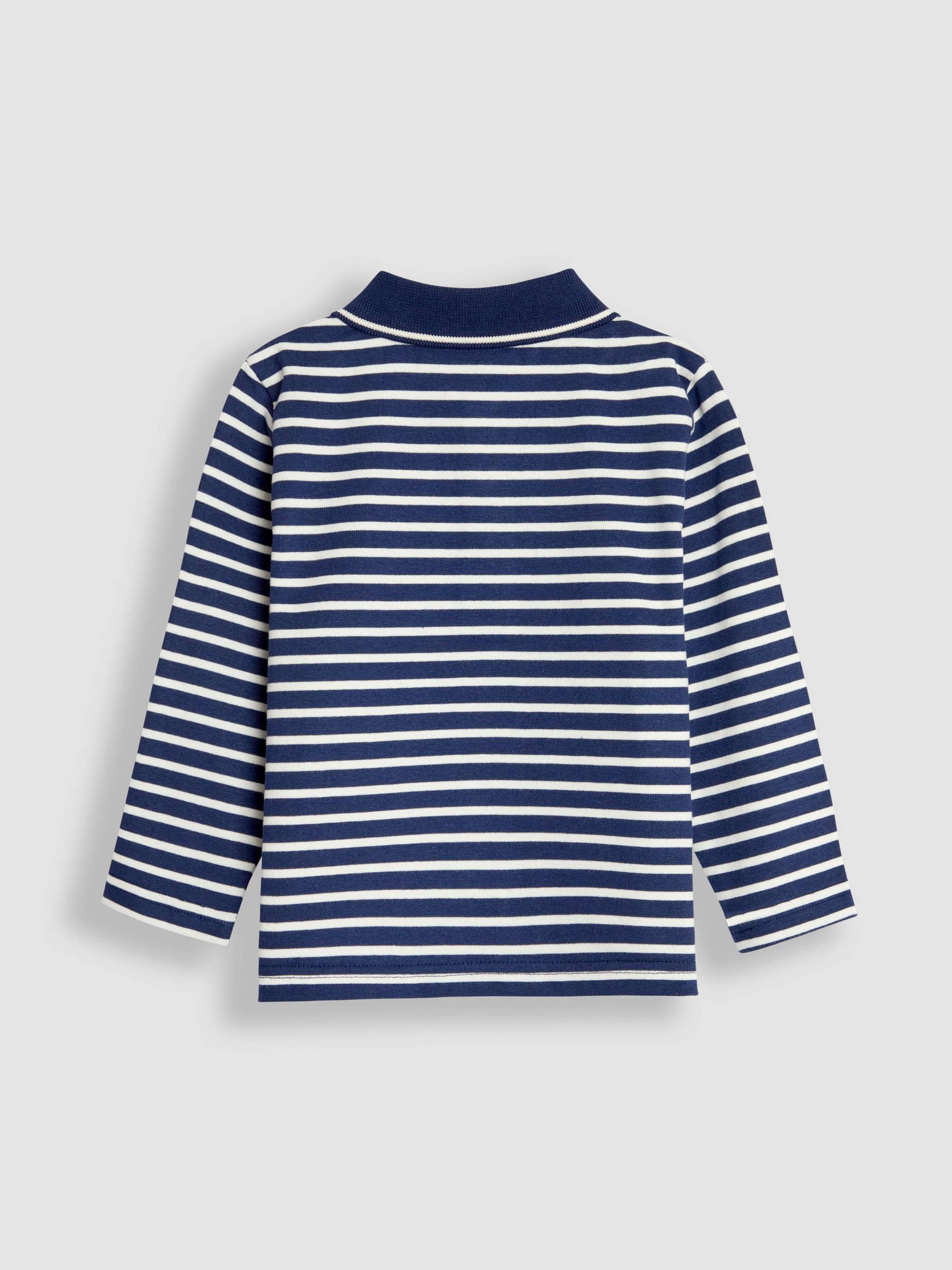 Navy Ecru Stripe 2-Pack Polo Shirts - Image 3 of 7
