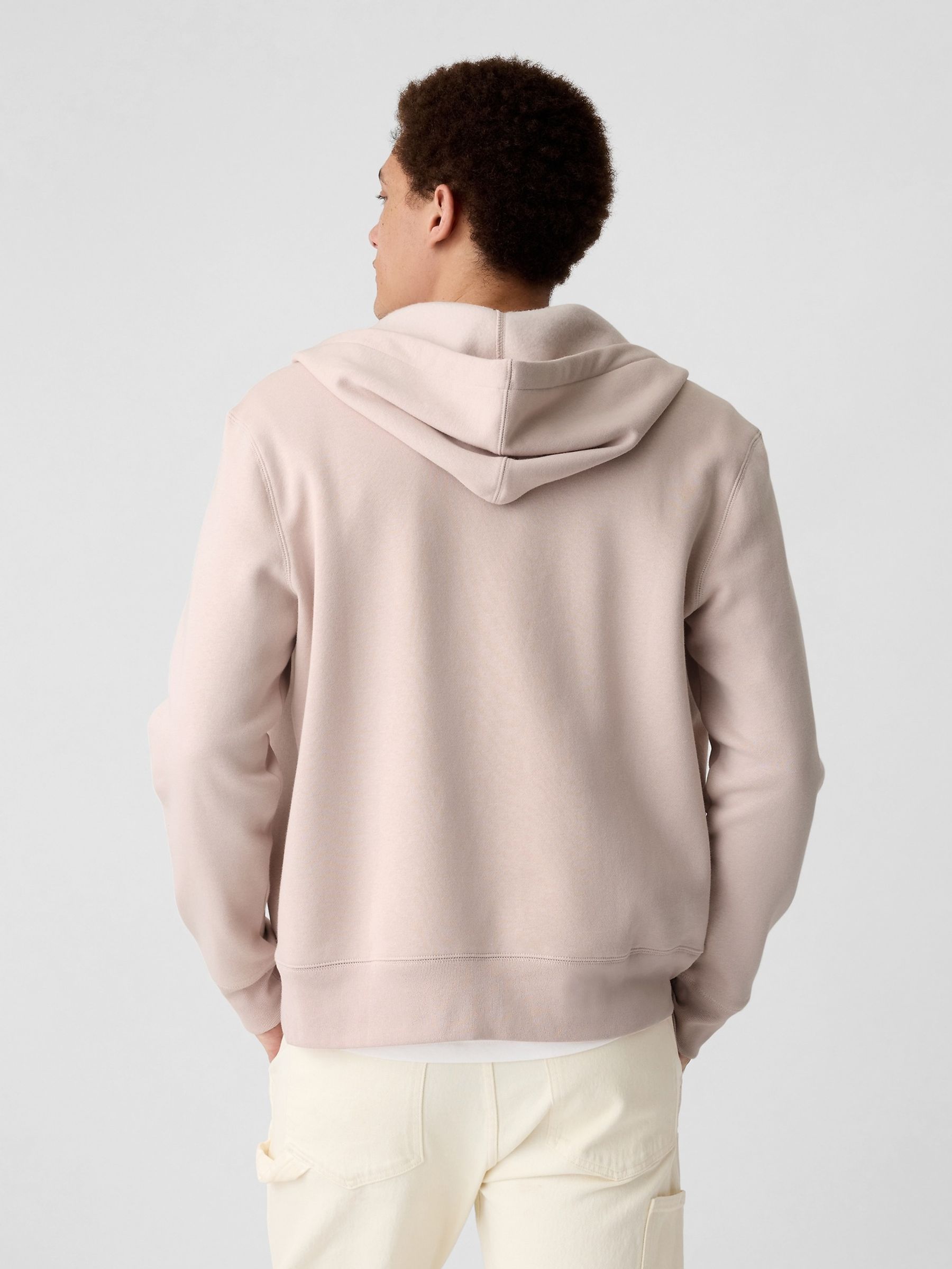 Pink Logo Zip Through Hoodie - Image 2 of 4
