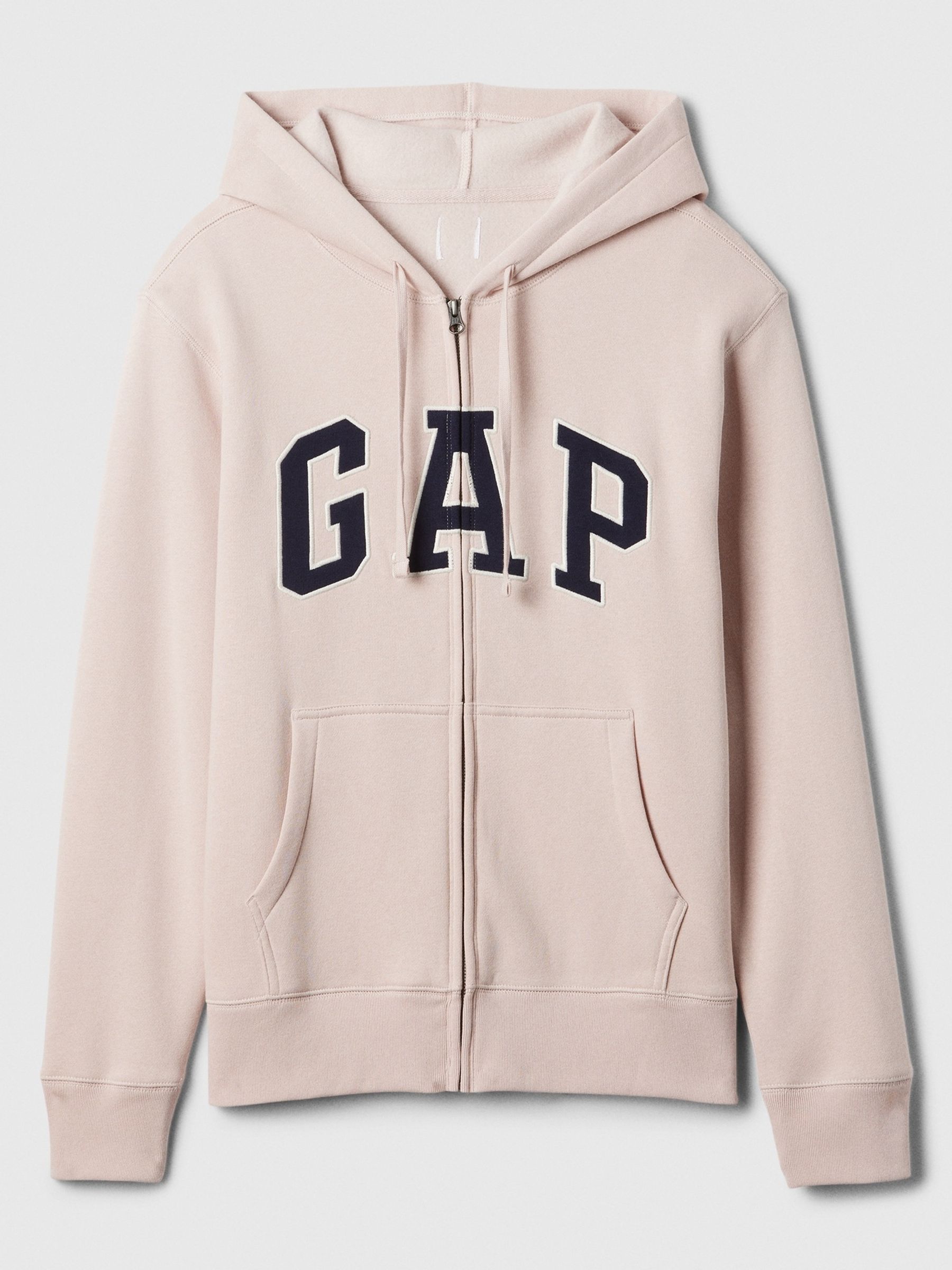 Pink Logo Zip Through Hoodie - Image 4 of 4