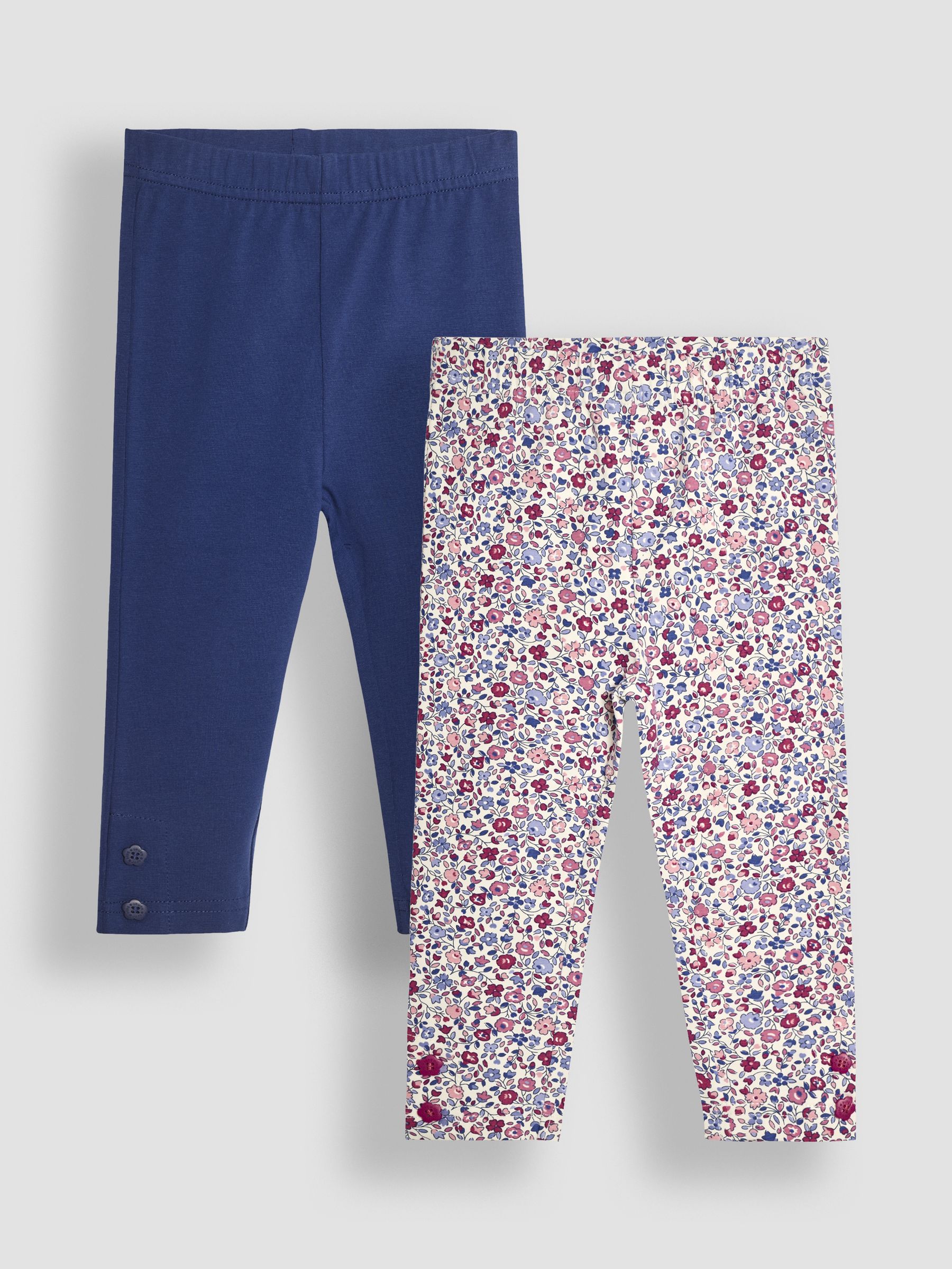 Berry Purple Ditsy Floral 2-Pack Autumn Ditsy Floral Leggings - Image 1 of 7