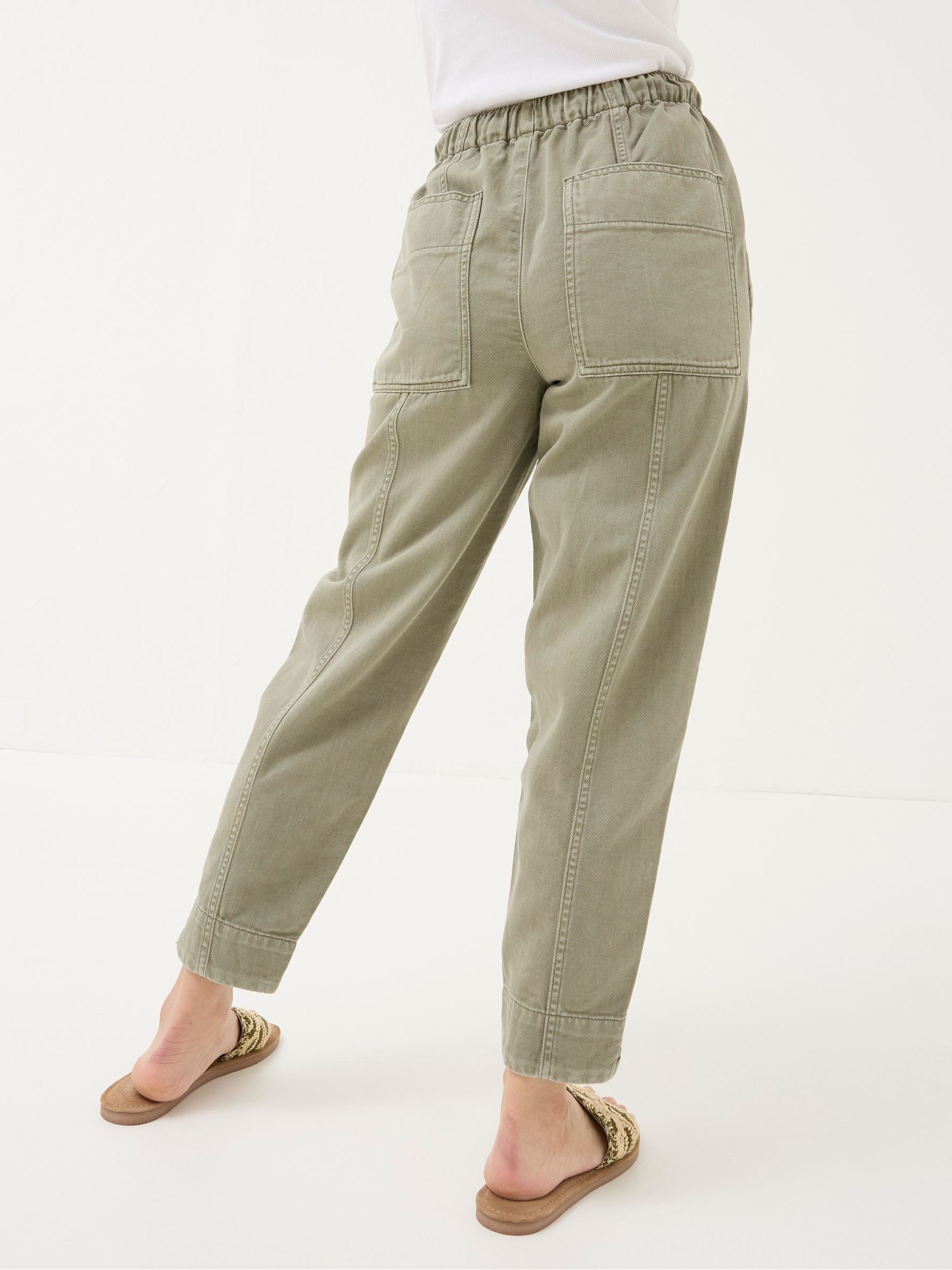 Ashli Green Tapered Cargo Trousers - Image 2 of 5